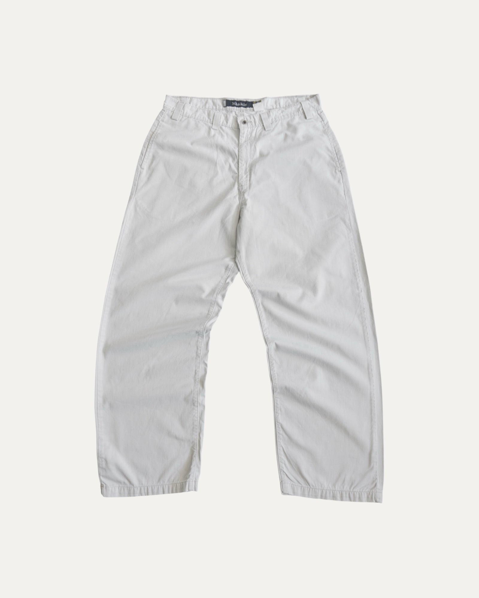 VINTAGE LEVIS SILVER TAB WHITE BAGGY PANTS - 36x30