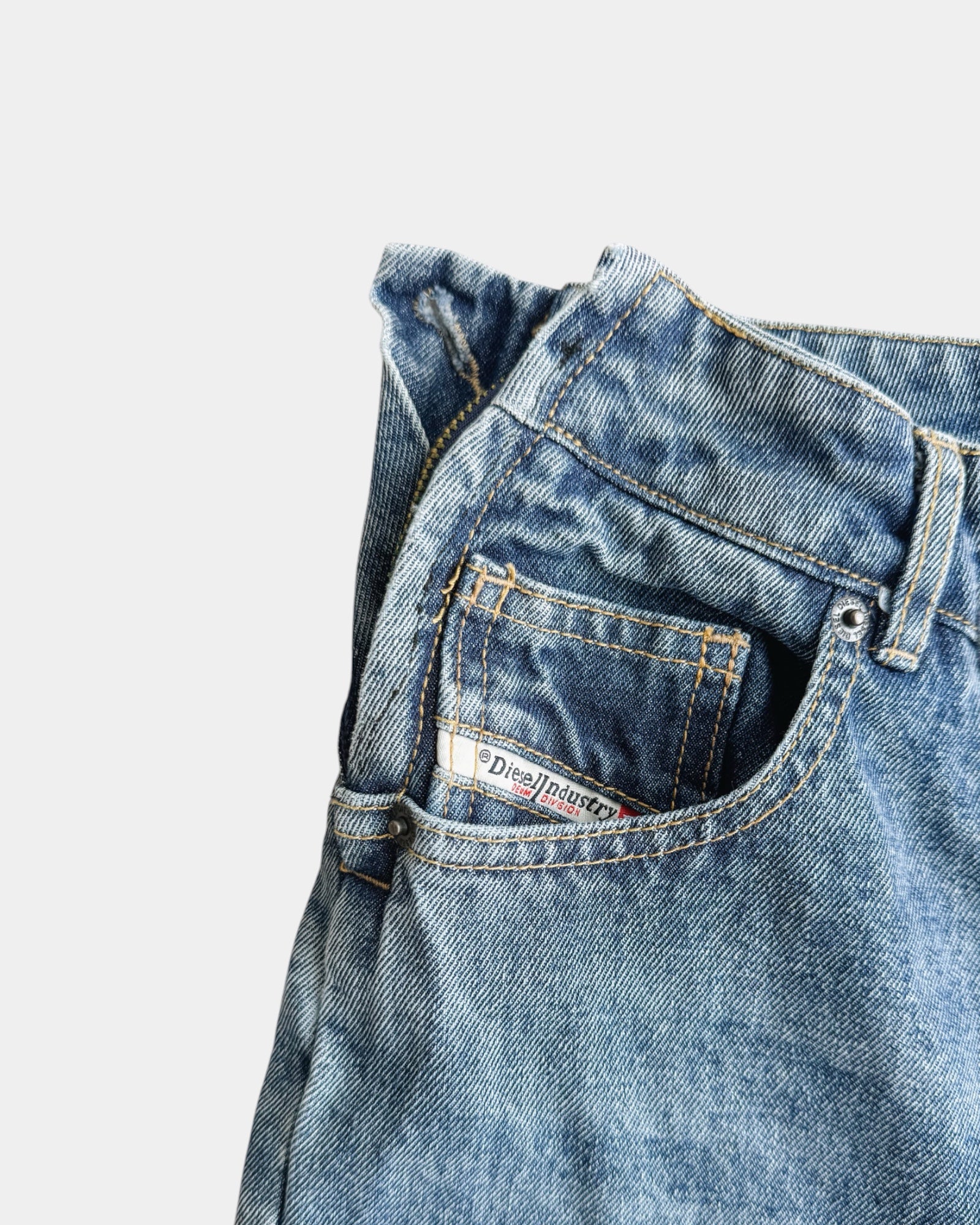 DIESEL DENIM WIDE LEG PANTS - 34