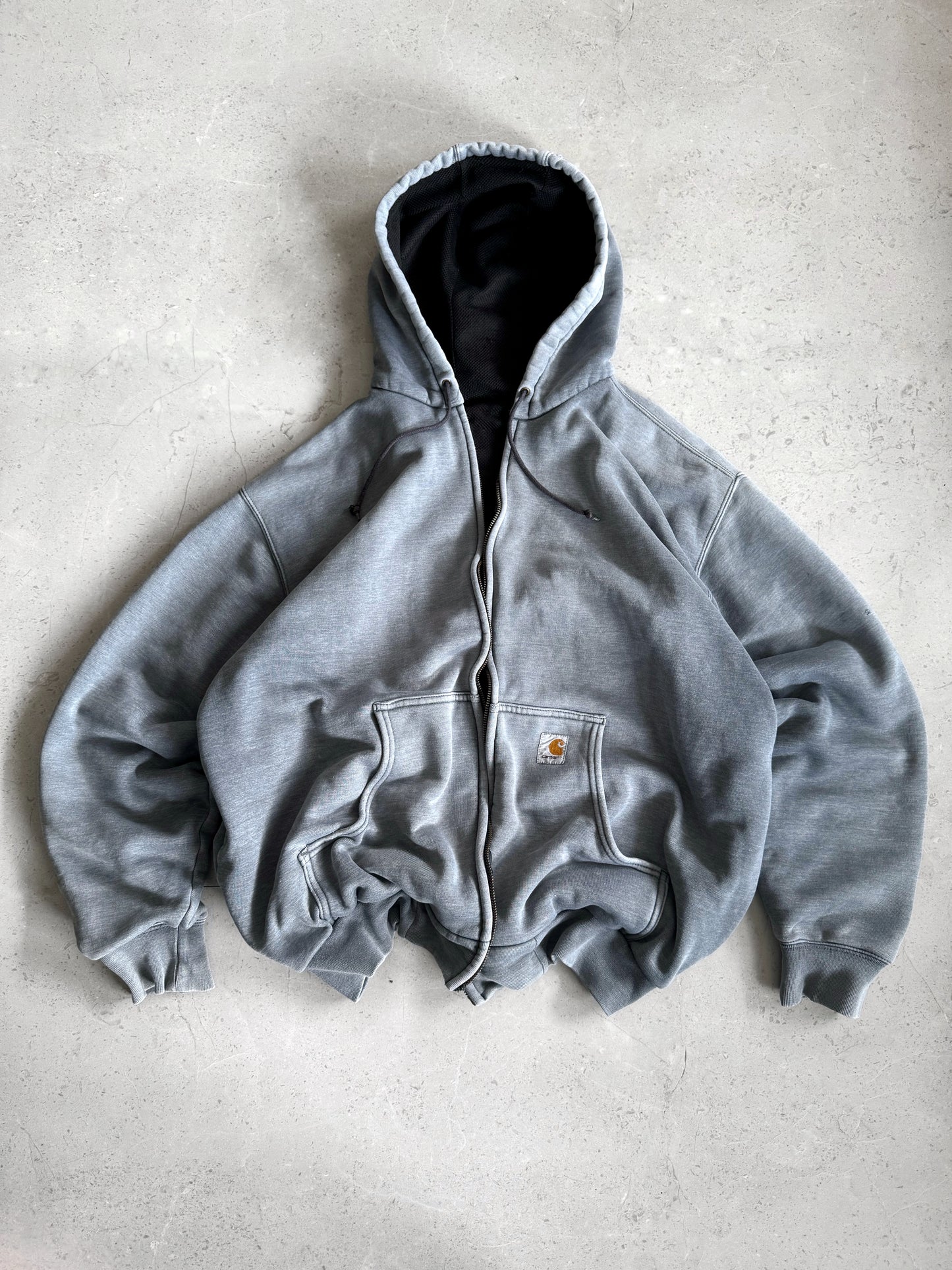 (Boxy L) 00’s Vintage Carhartt Gray Faded Hoodie