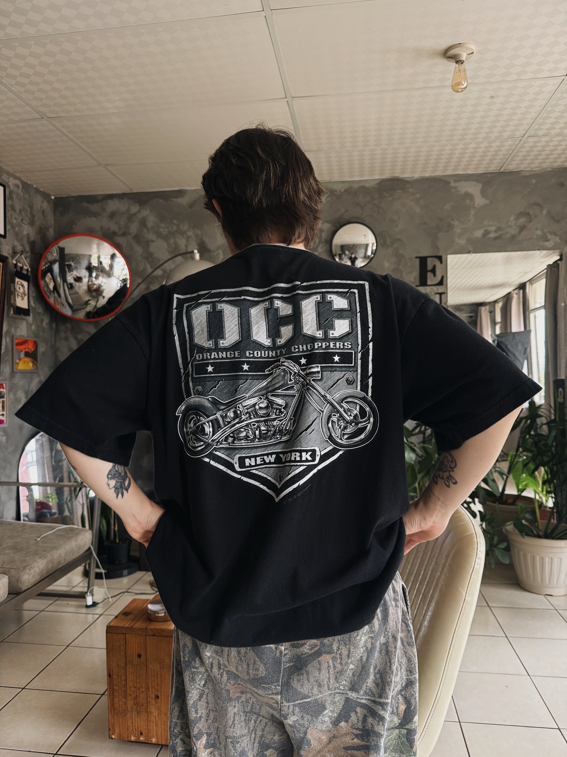 (FIT L) VINTAGE ORANGE COUNTY CHOPPERS TEE