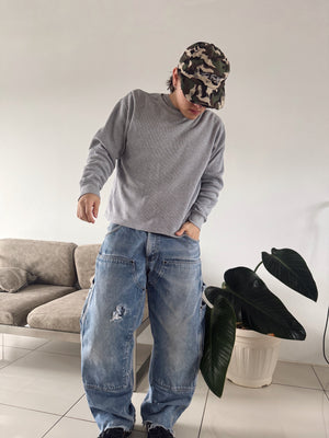 VINTAGE DOUBLE KNEE DISTRESSED TYPE CARHARTT PANTS - 34x30