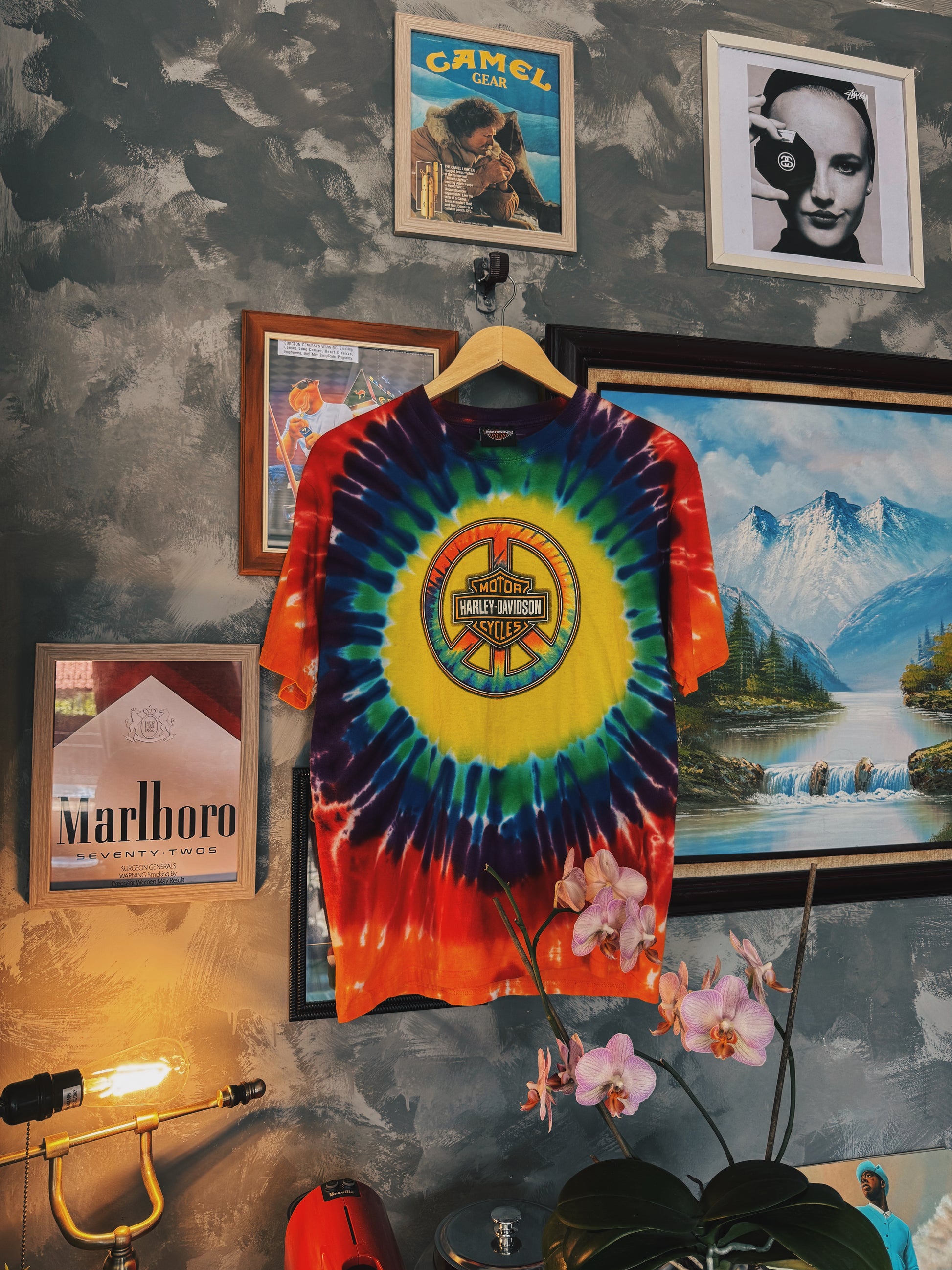 (M) HARLEY DAVIDSON WOODSTOCK TIE DYE TEE