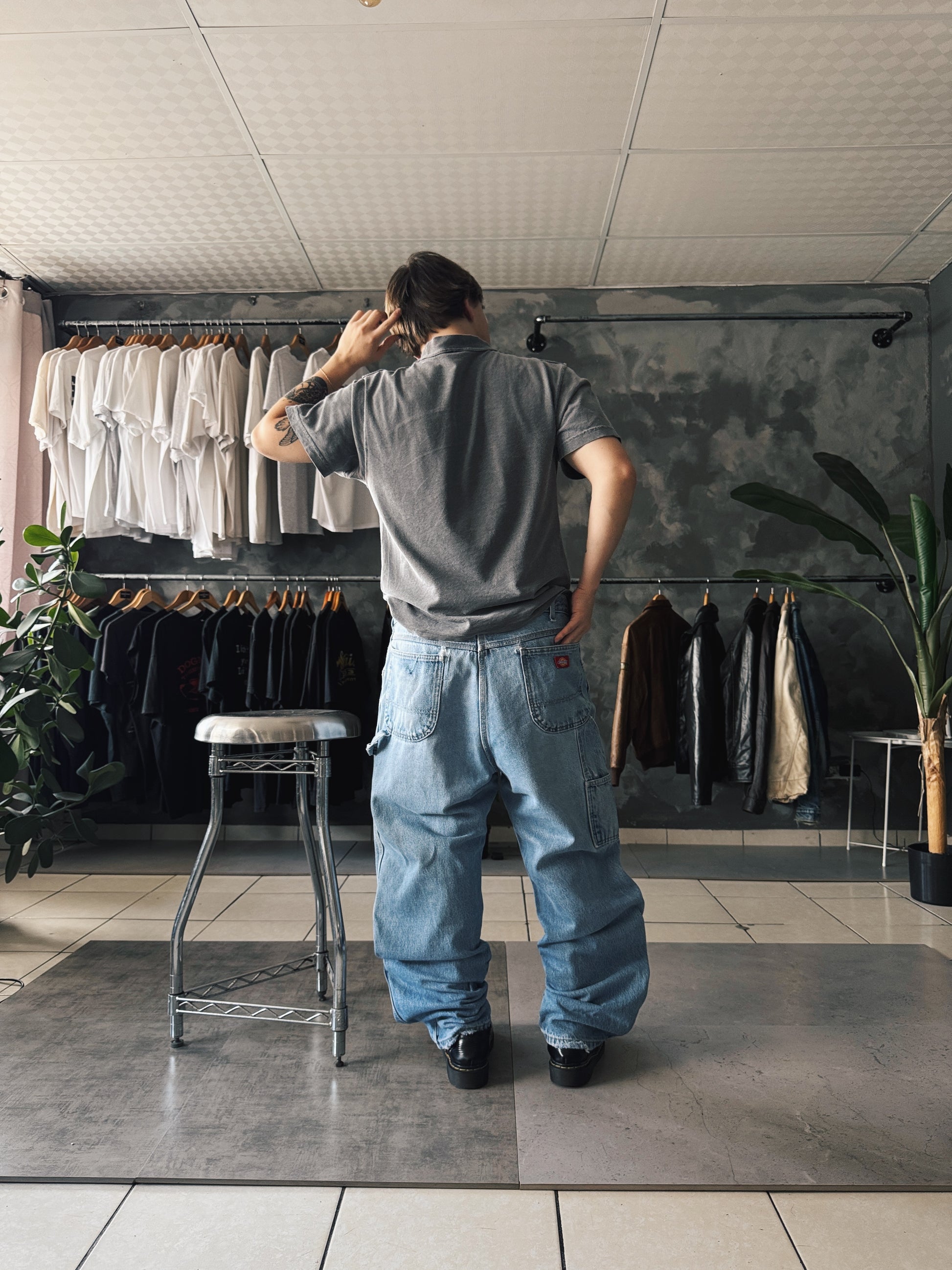 VINTAGE DICKIES DENIM PANTS - 36x30
