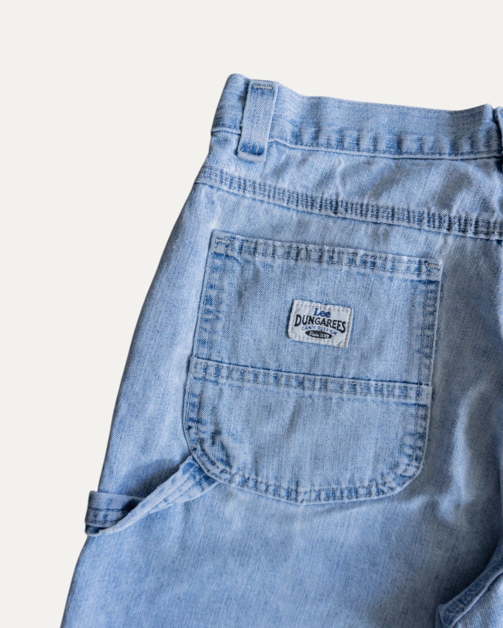 VINTAGE LEE CARPENTER DENIM SHORT - 33
