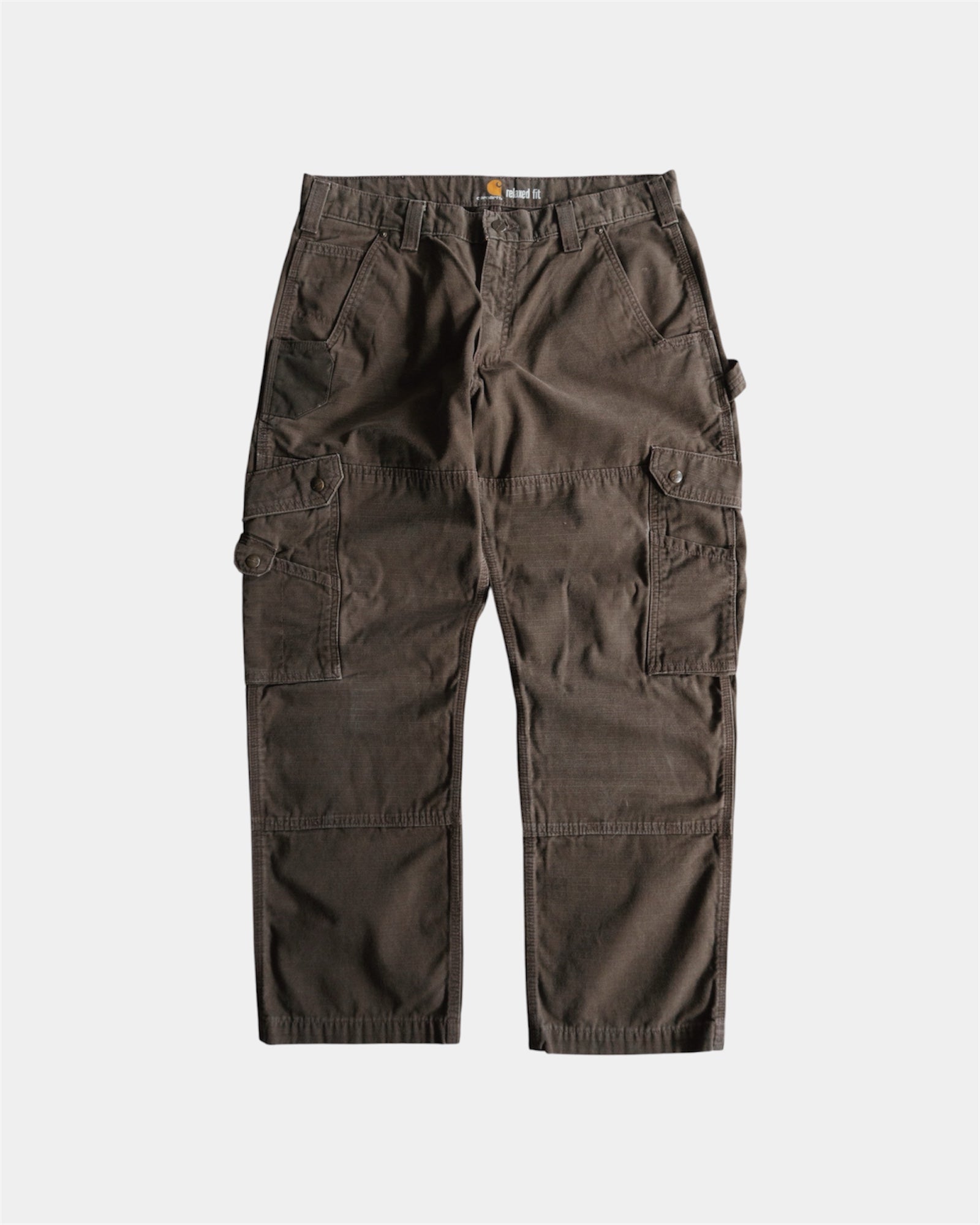 VINTAGE CARHARTT BROWN CARGO PANTS - 35x30