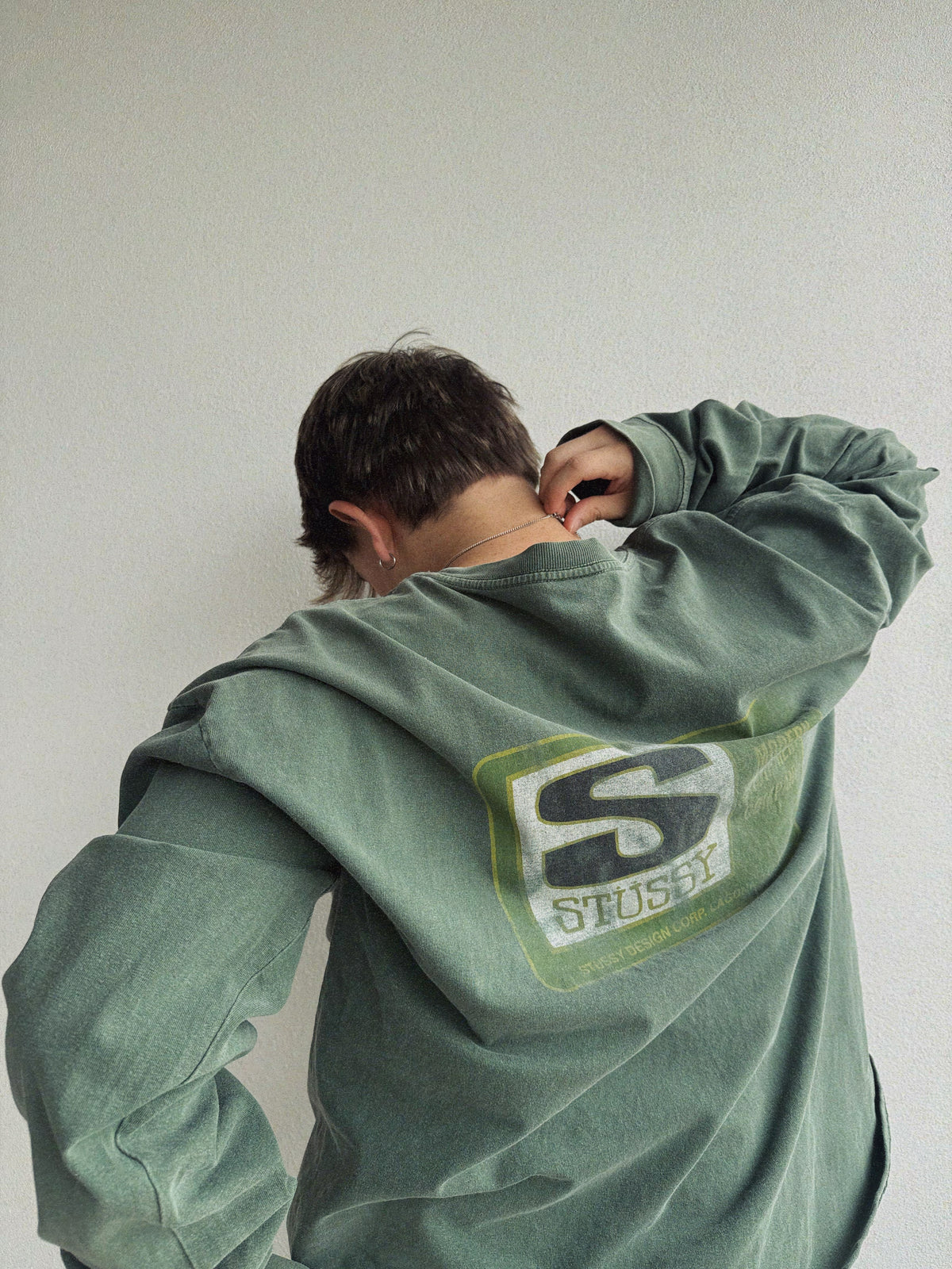 (FIT L) 90’S VINTAGE STUSSY EQUIPMENT COMPANY LONG SLEEVE