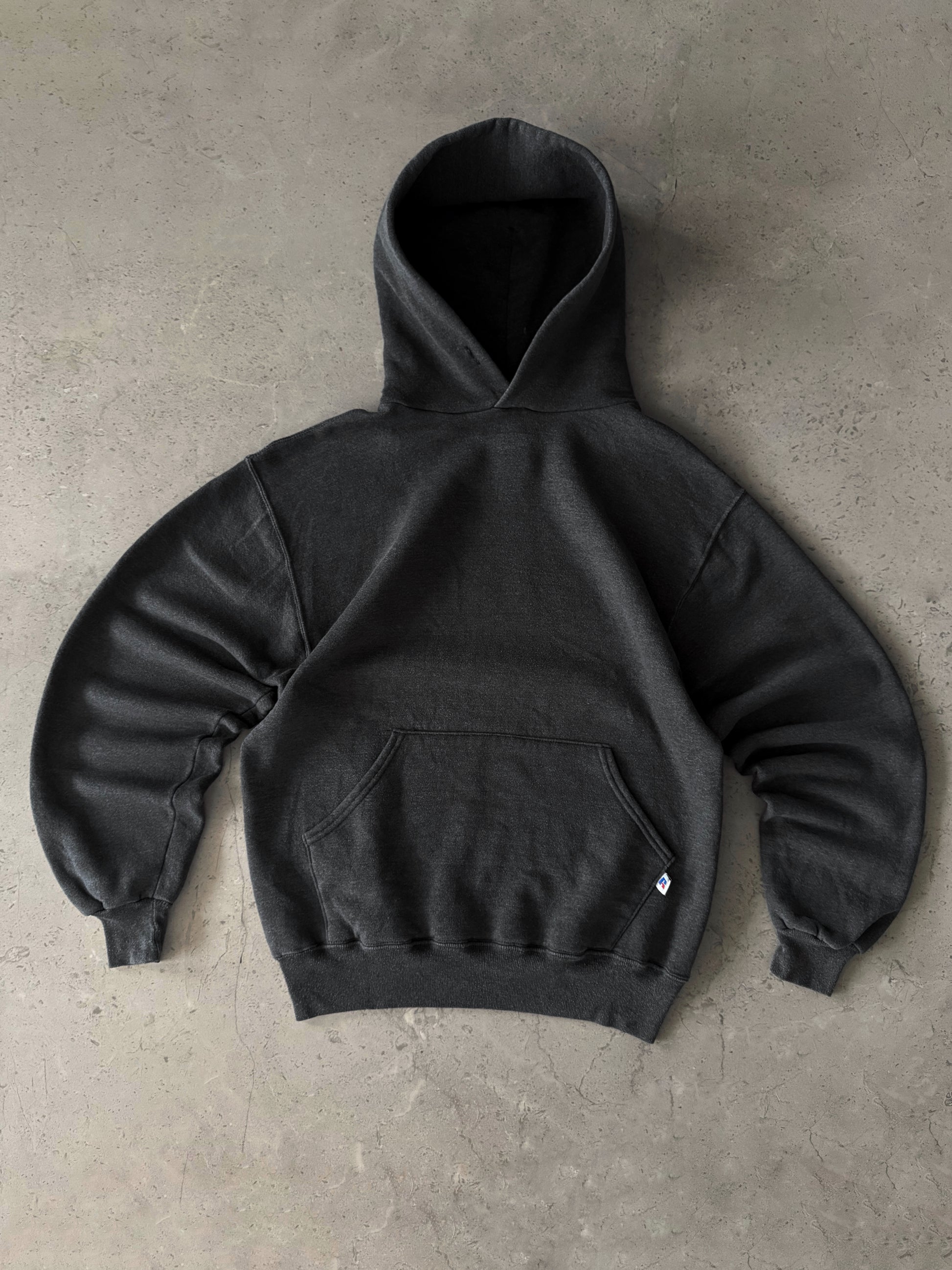 (M) 90’S VINTAGE RUSSELL MADE IN USA GRAY BLANK HOODIE