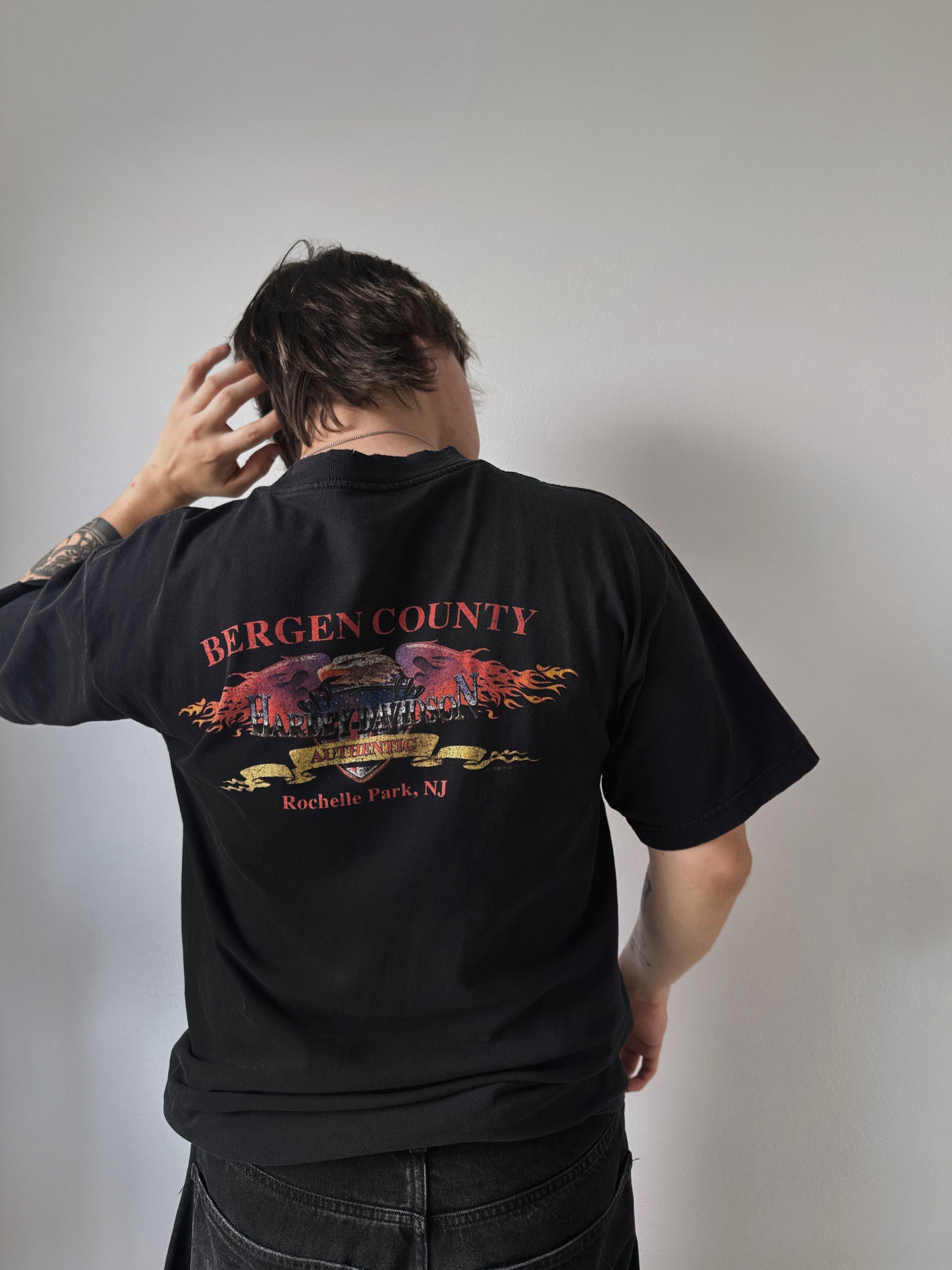 (L) 1998 VINTAGE HARLEY DAVIDSON FADED TEE