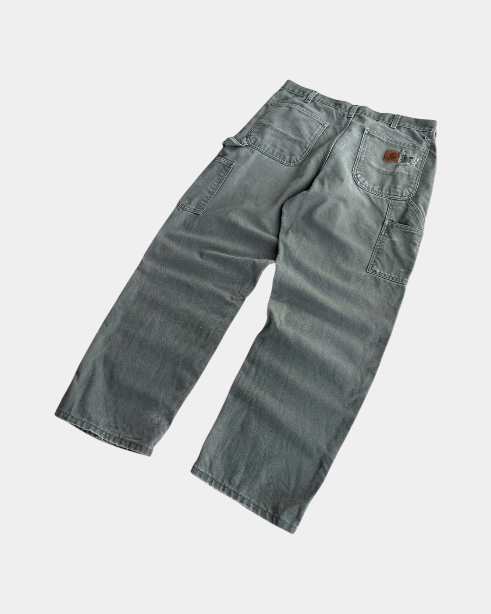 VINTAGE CARHARTT CARPENTER DISTRESSED PANTS - 34x32