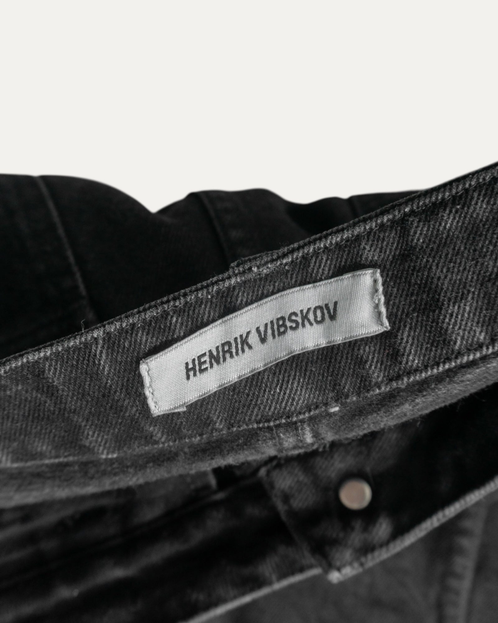 HENRIK VIBSKOV BLACK DENIM PANTS - 30x30