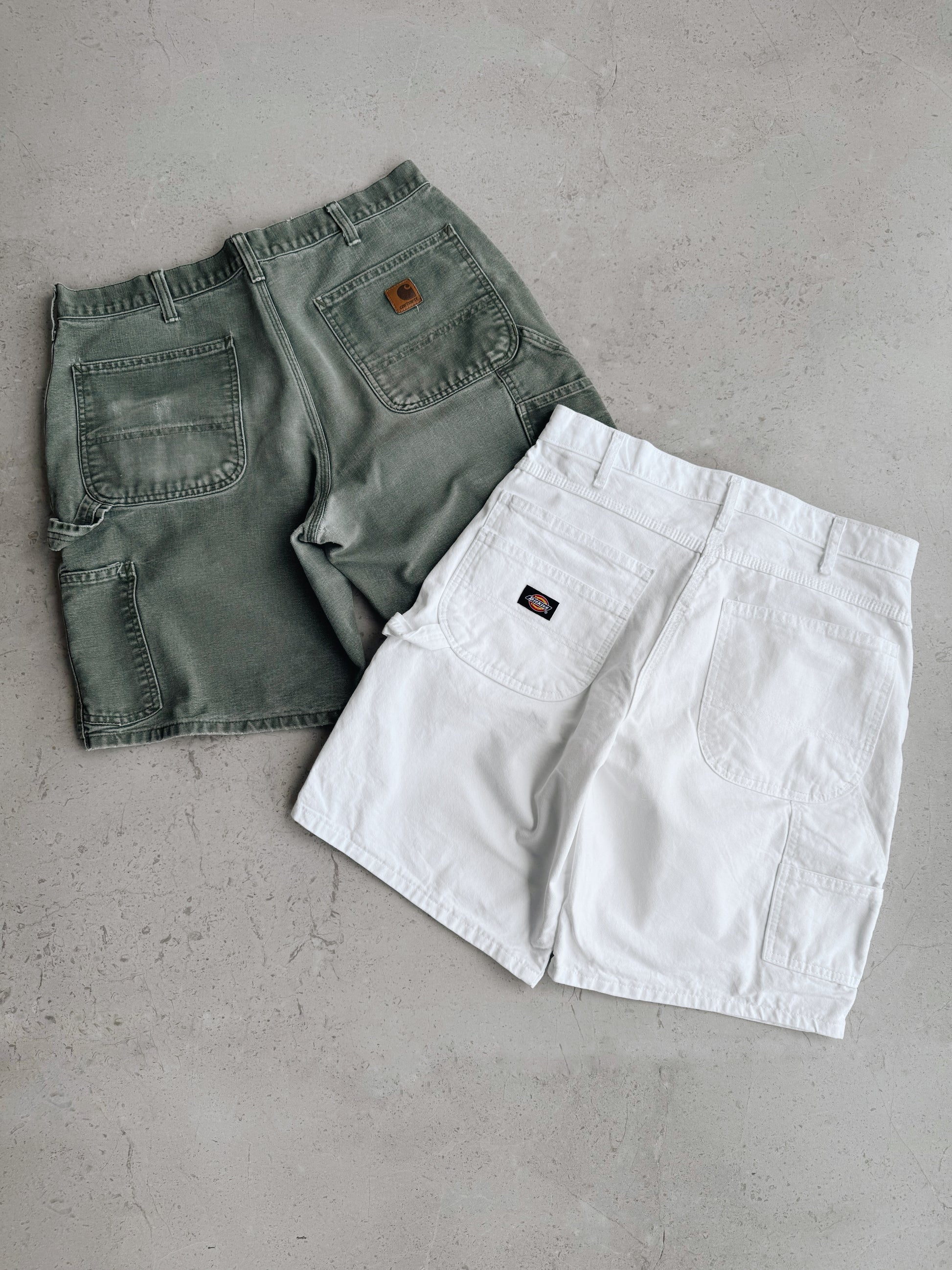 VINTAGE DICKIES WHITE CARPENTER SHORT - 32