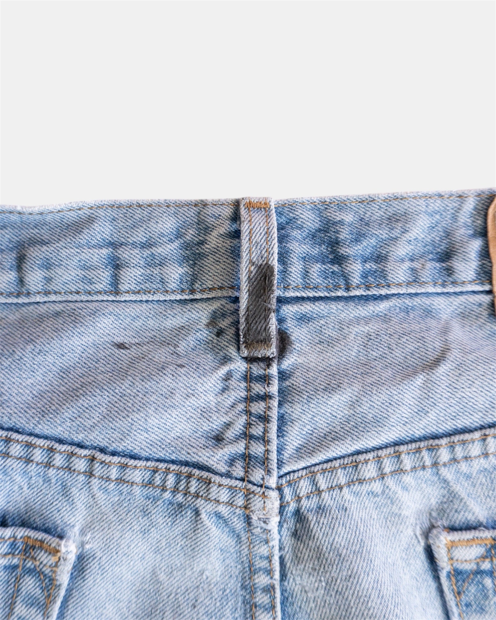 VINTAGE LEVIS STRAUSS WASHED DENIM PANTS - 36x30