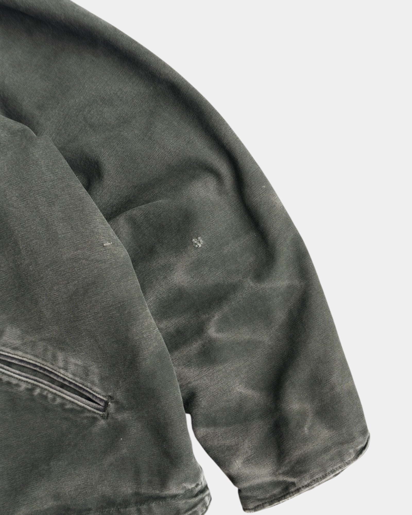 (XL) VINTAGE CARHARTT J141 ACTIVE WASHED DUCK CANVAS SHERPA LINED JACKET