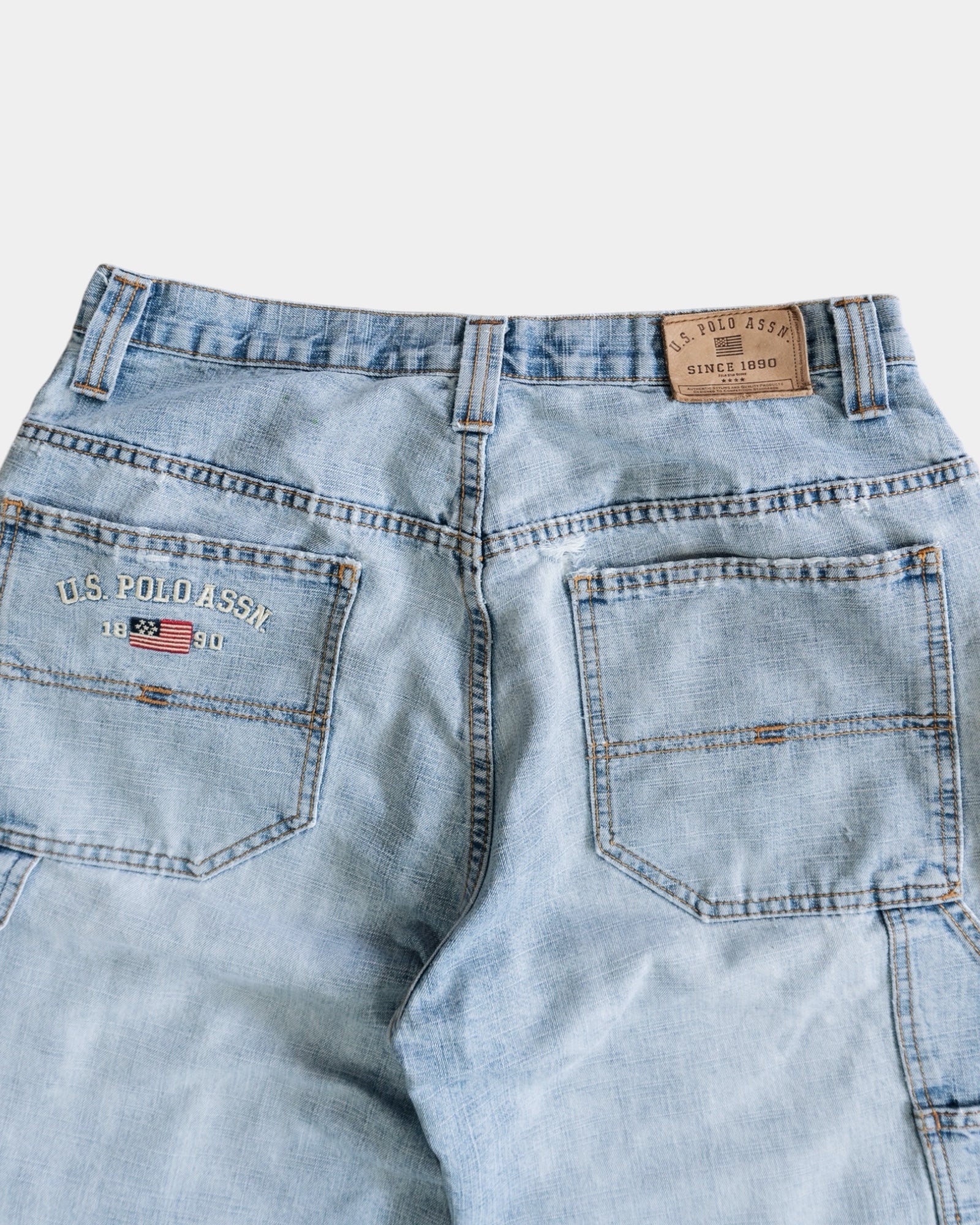 VINTAGE POLO CARPENTER DENIM JORT - 33