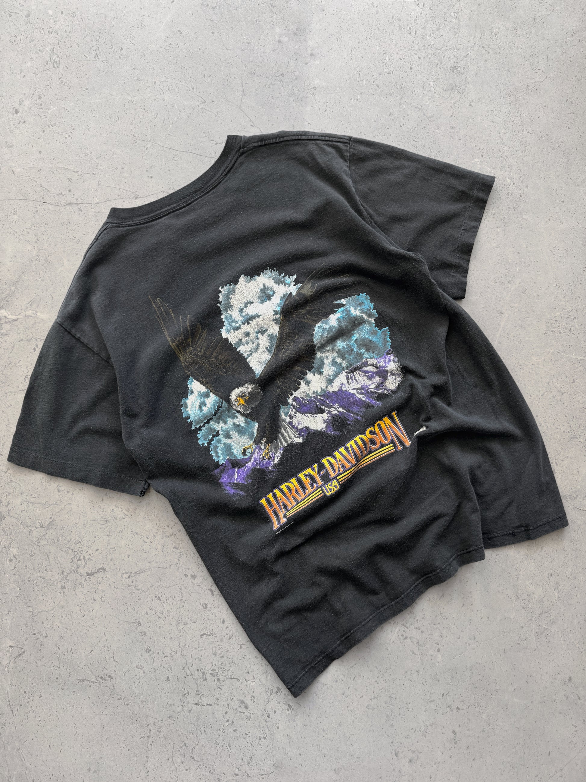 (L) 90’S VINTAGE HARLEY DAVIDSON EAGLE TEE