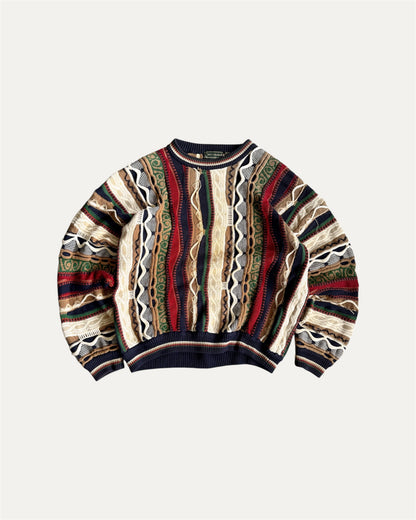 (M) VINTAGE CROFT & BARROW TYPE COOGI SWEATER