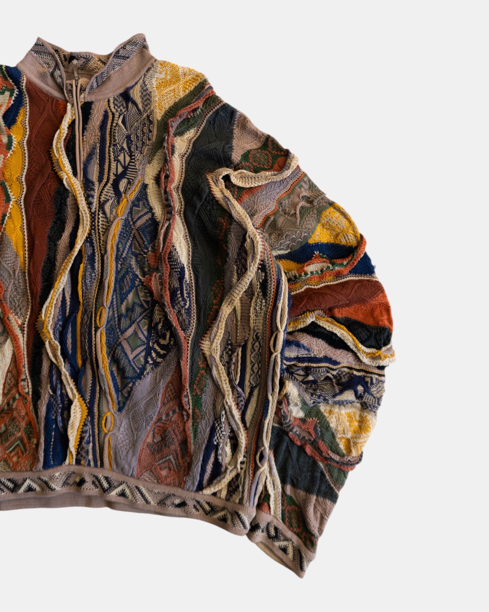 (FIT XL) VINTAGE COOGI 3D SWEATER