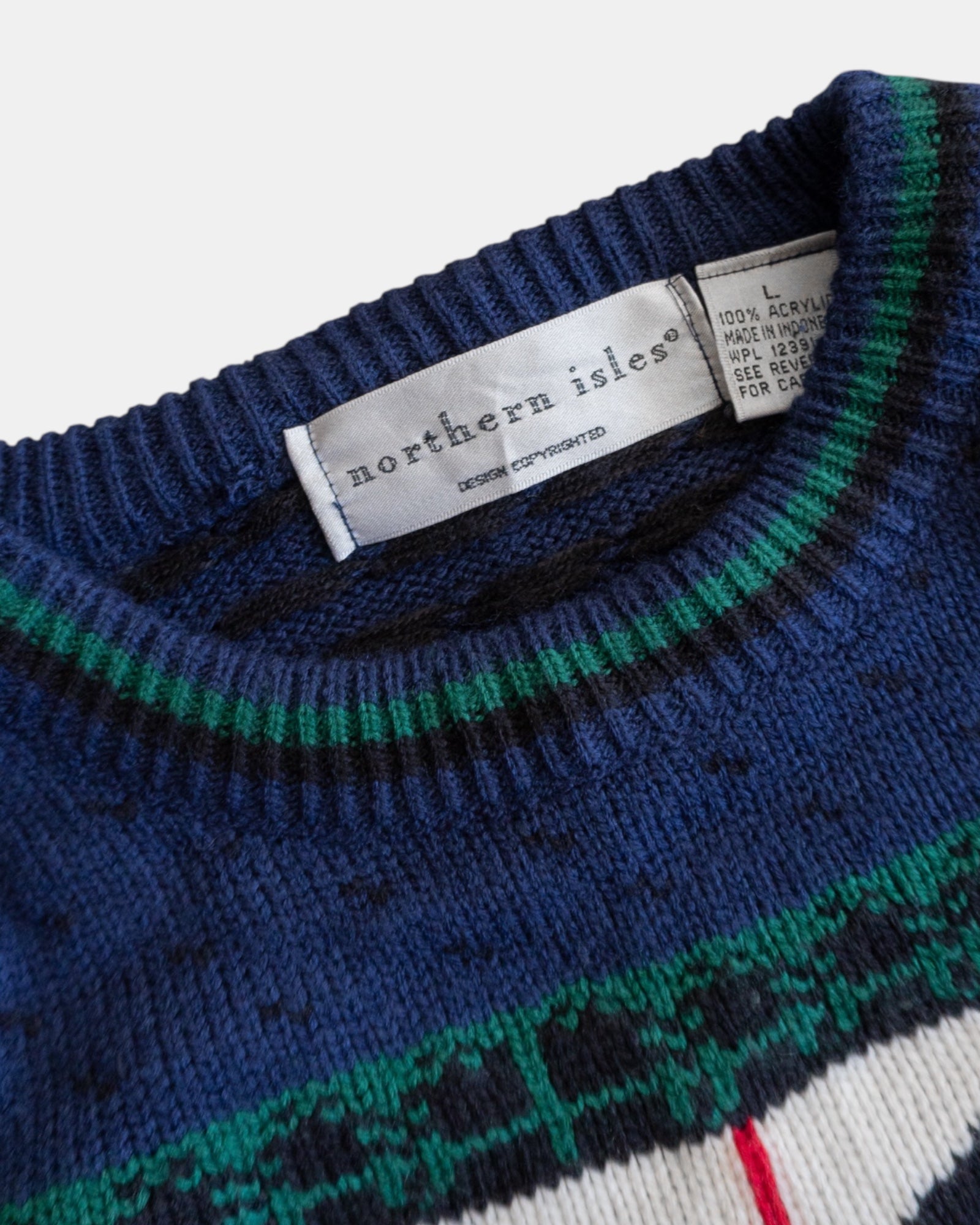 (FIT S) VINTAGE NORTHEN ISLES SCOTTIE DOG SWEATER