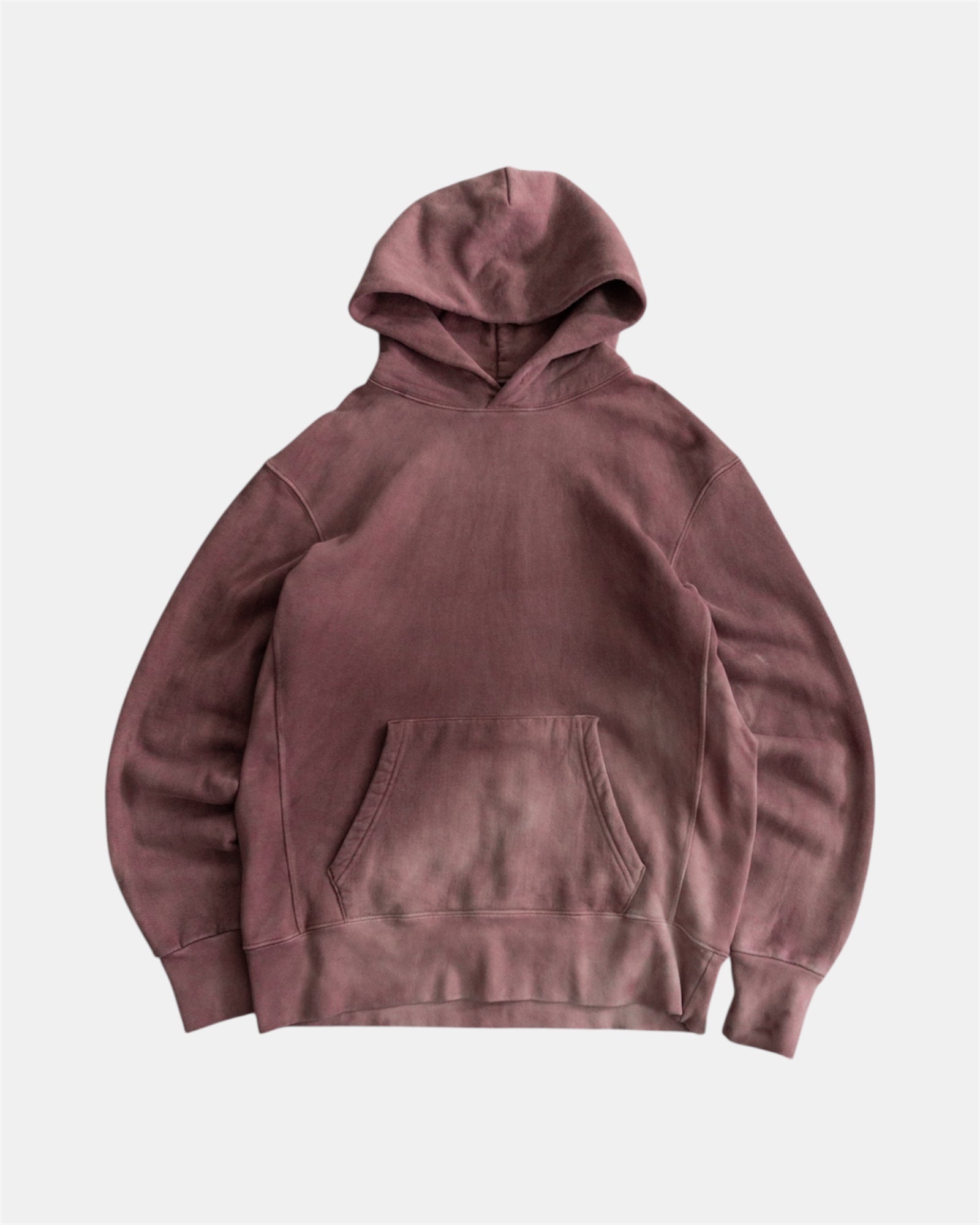 (L) AMAZING FADED WINE BOXY HOODIE