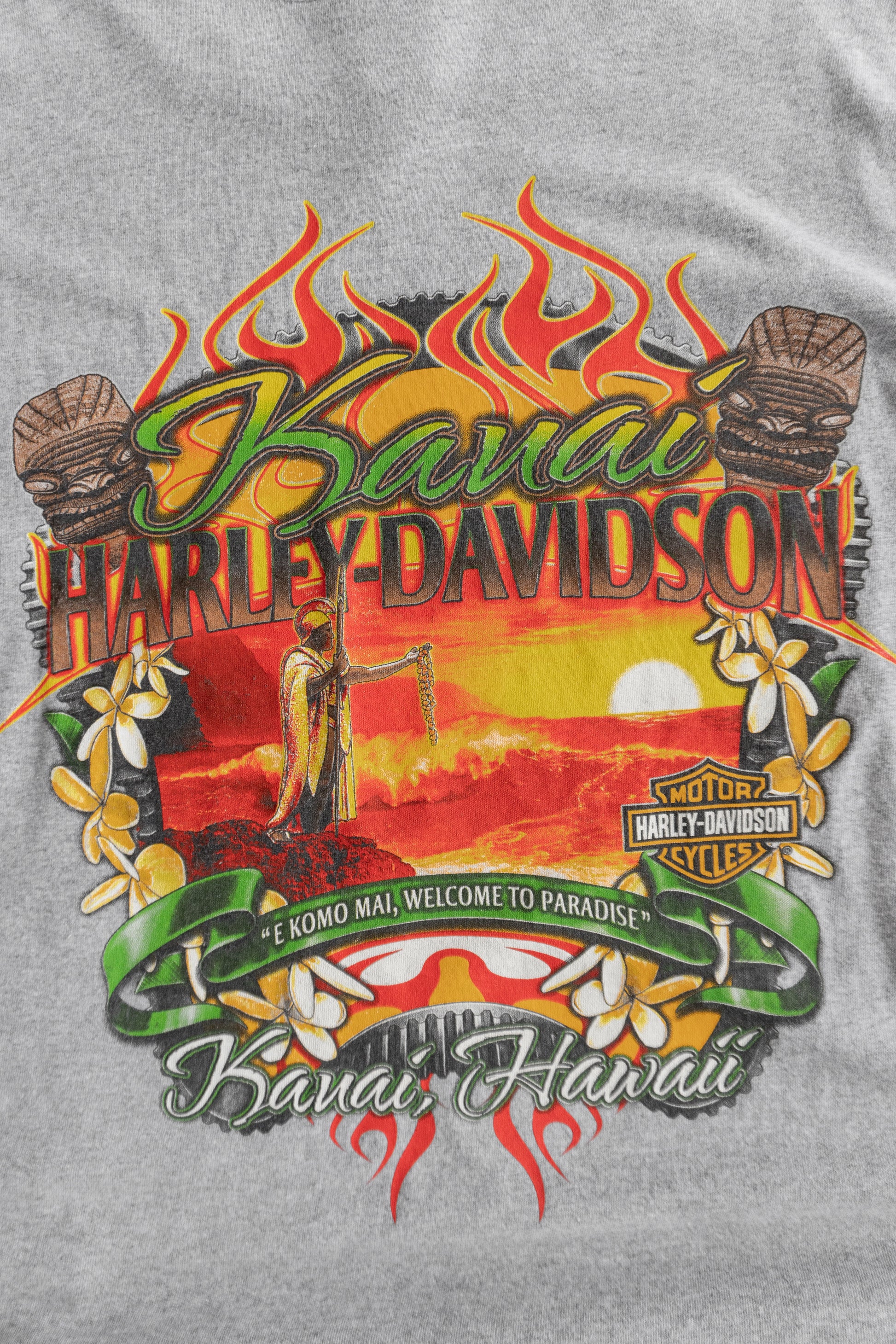 (XL) HARLEY DAVIDSON HAWAII FLAMES LONG SLEEVE