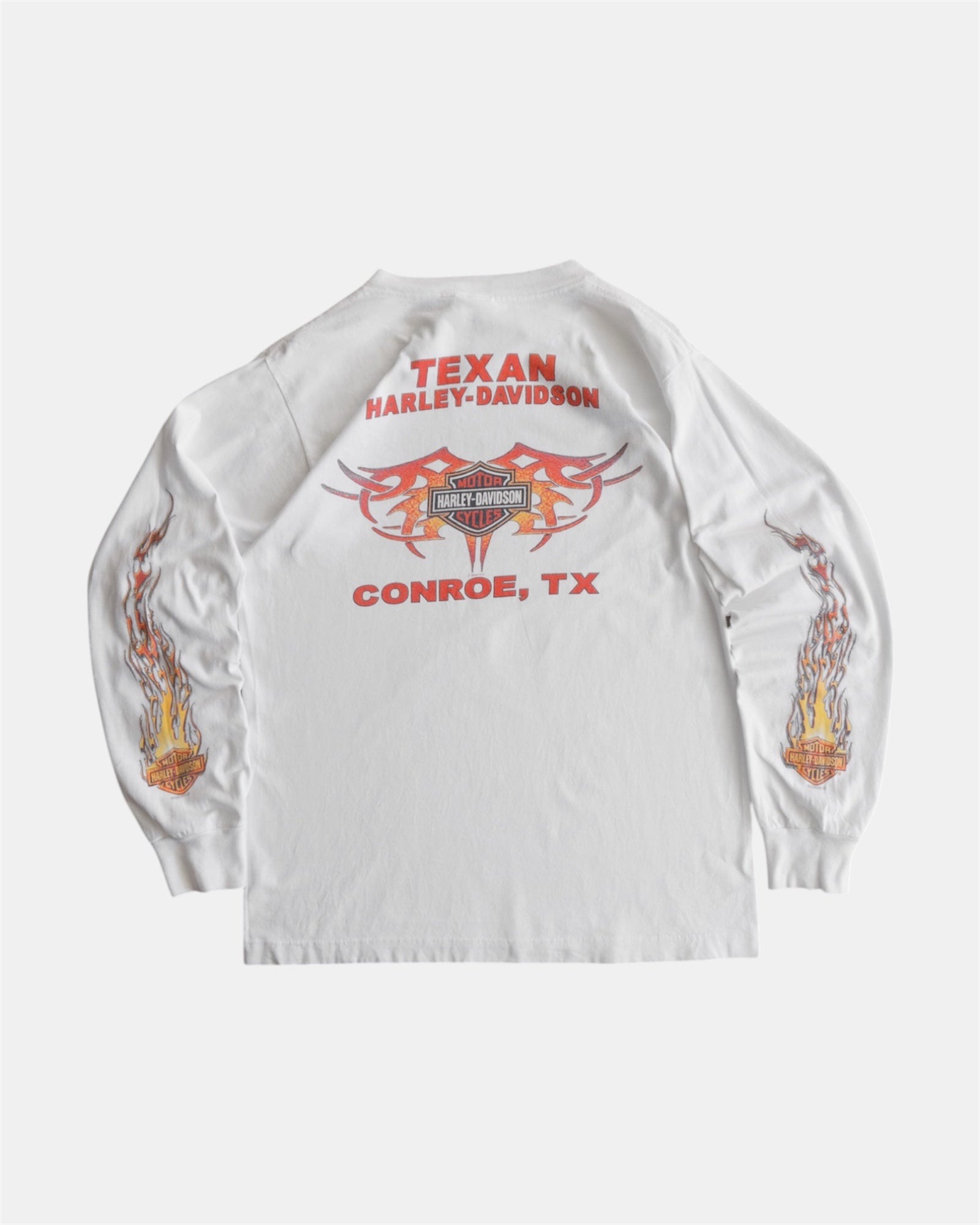 (M) 2000’S VINTAGE HARLEY DAVIDSON FLAMES LONG SLEEVE