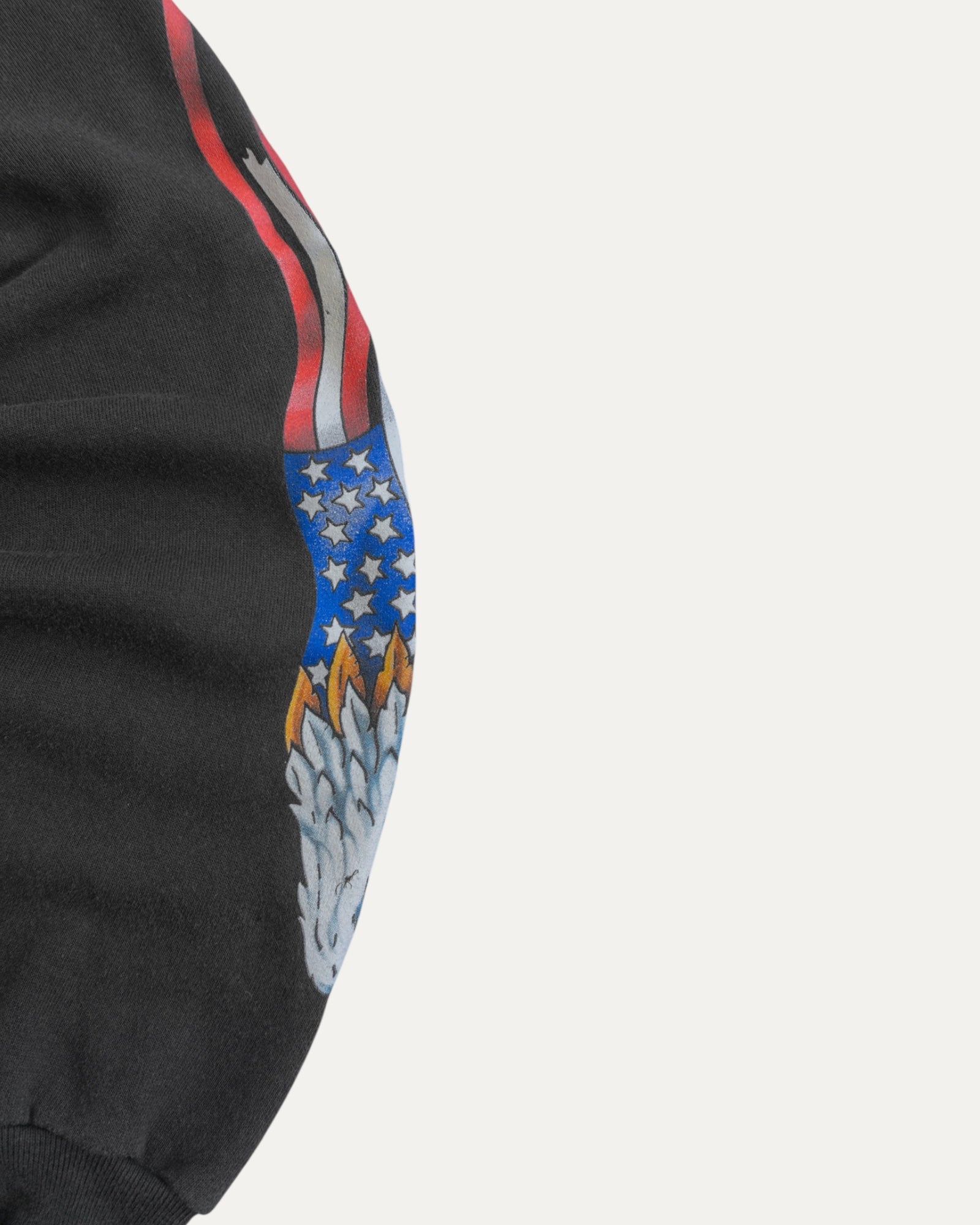 (BOXY M) VINTAGE EAGLE FLAMES LIKE HARLEY DAVIDSON HOODIE