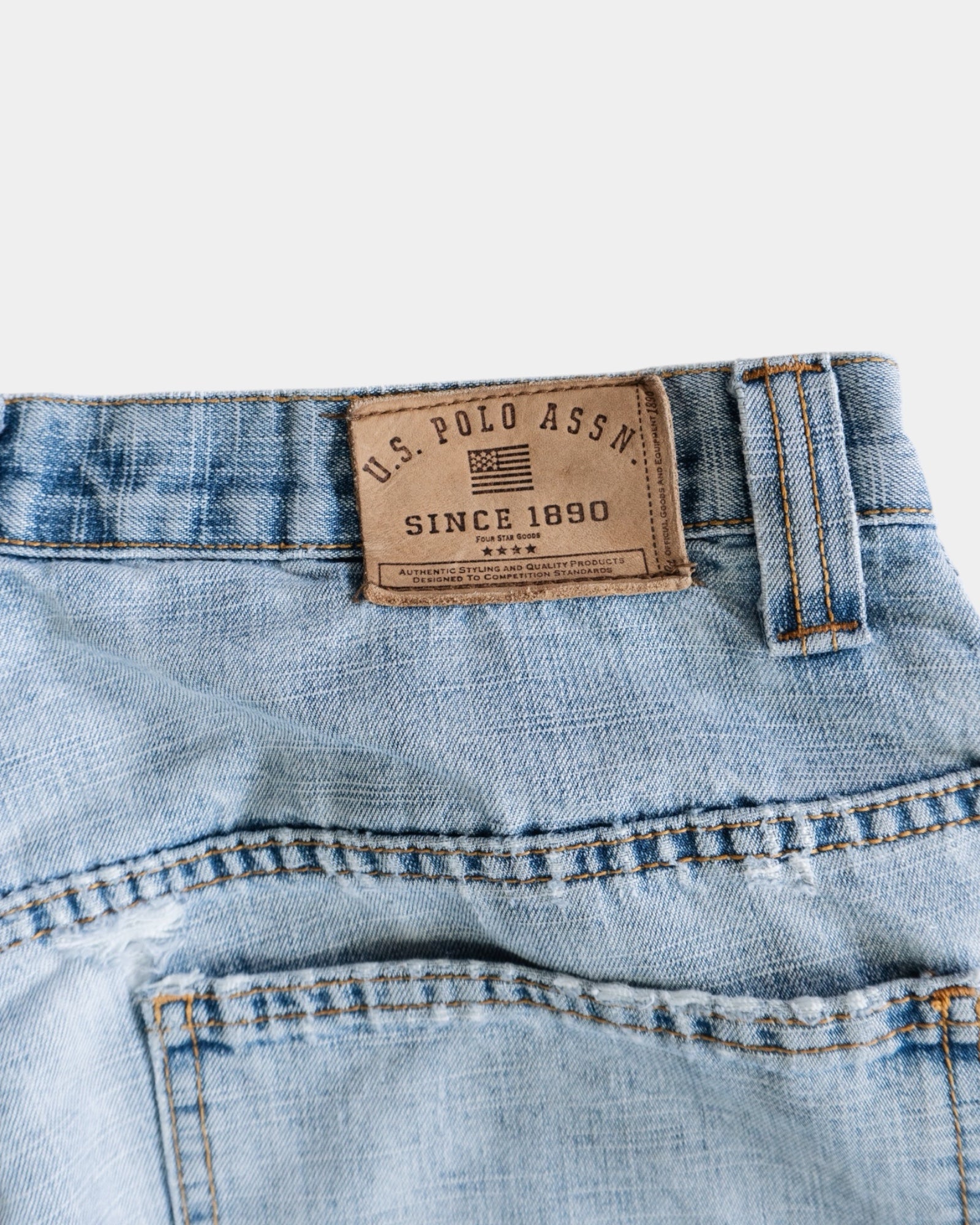 VINTAGE POLO CARPENTER DENIM JORT - 33