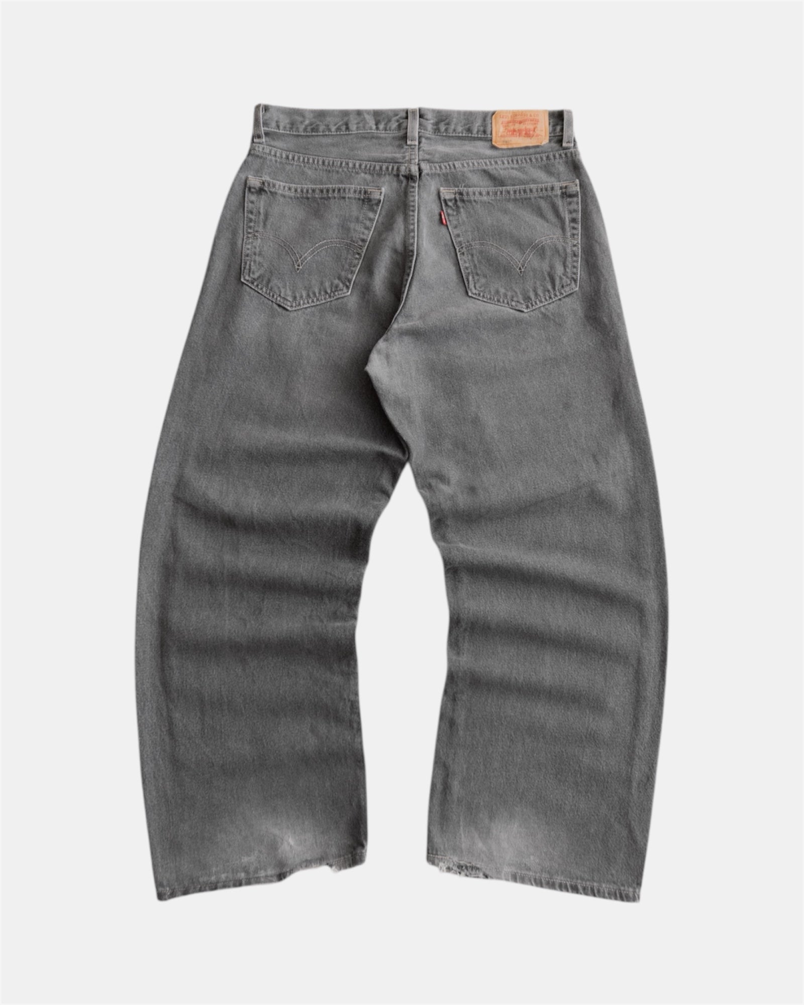 VINTAGE LEVIS 569 GRAY FADED PANTS - 32x37