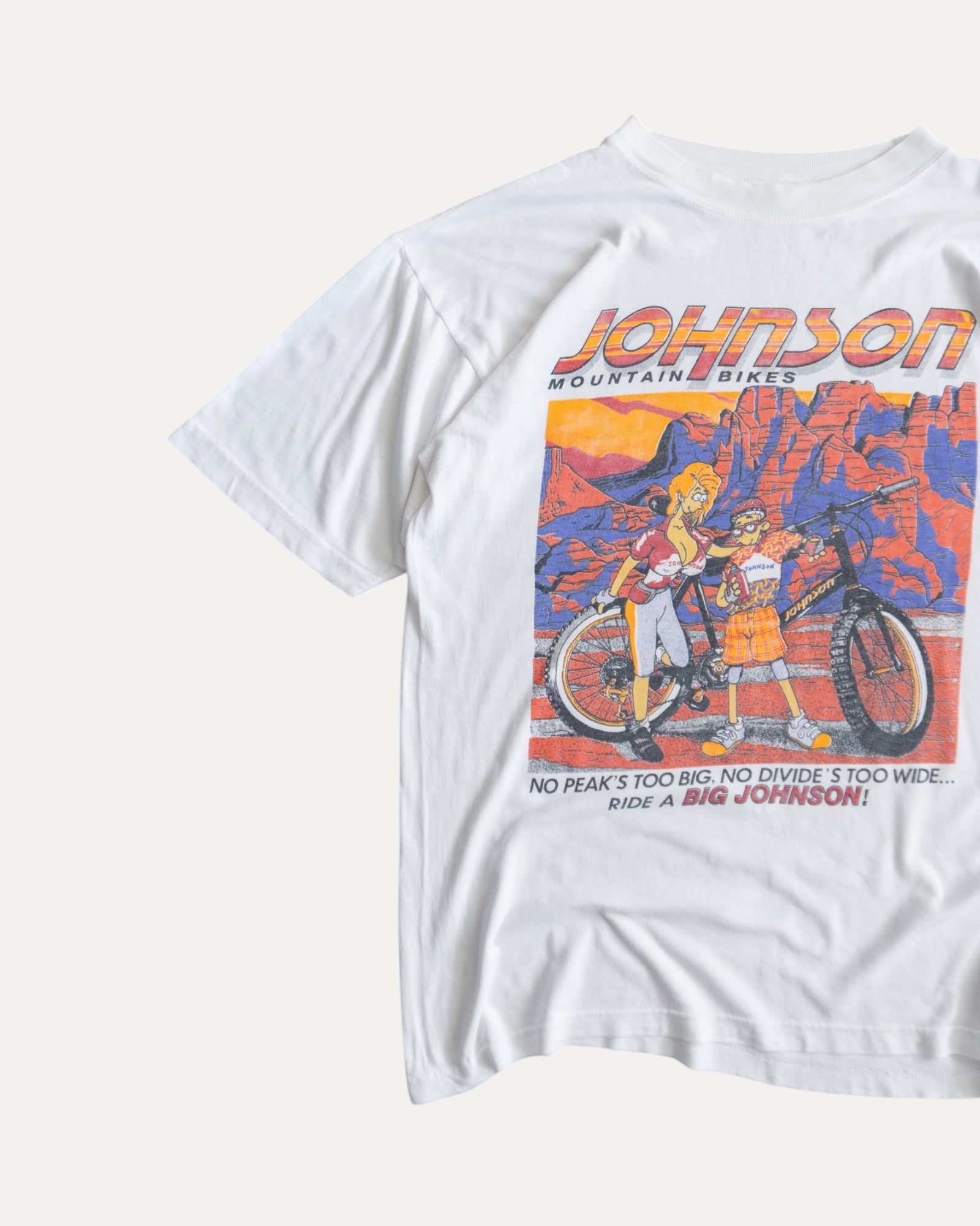 (XL) 90’S VINTAGE MOUNTAIN BIKES BIG JOHNSON TEE