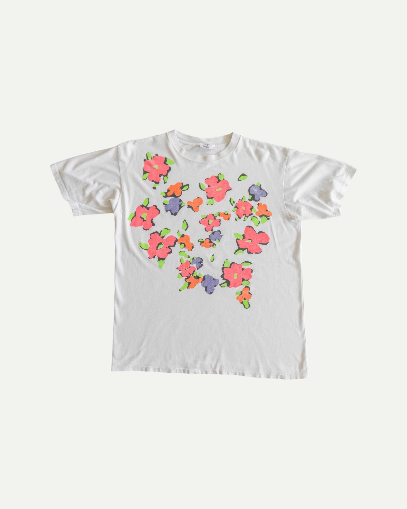 (L) 90’S VINTAGE FLOWERS ART TEE