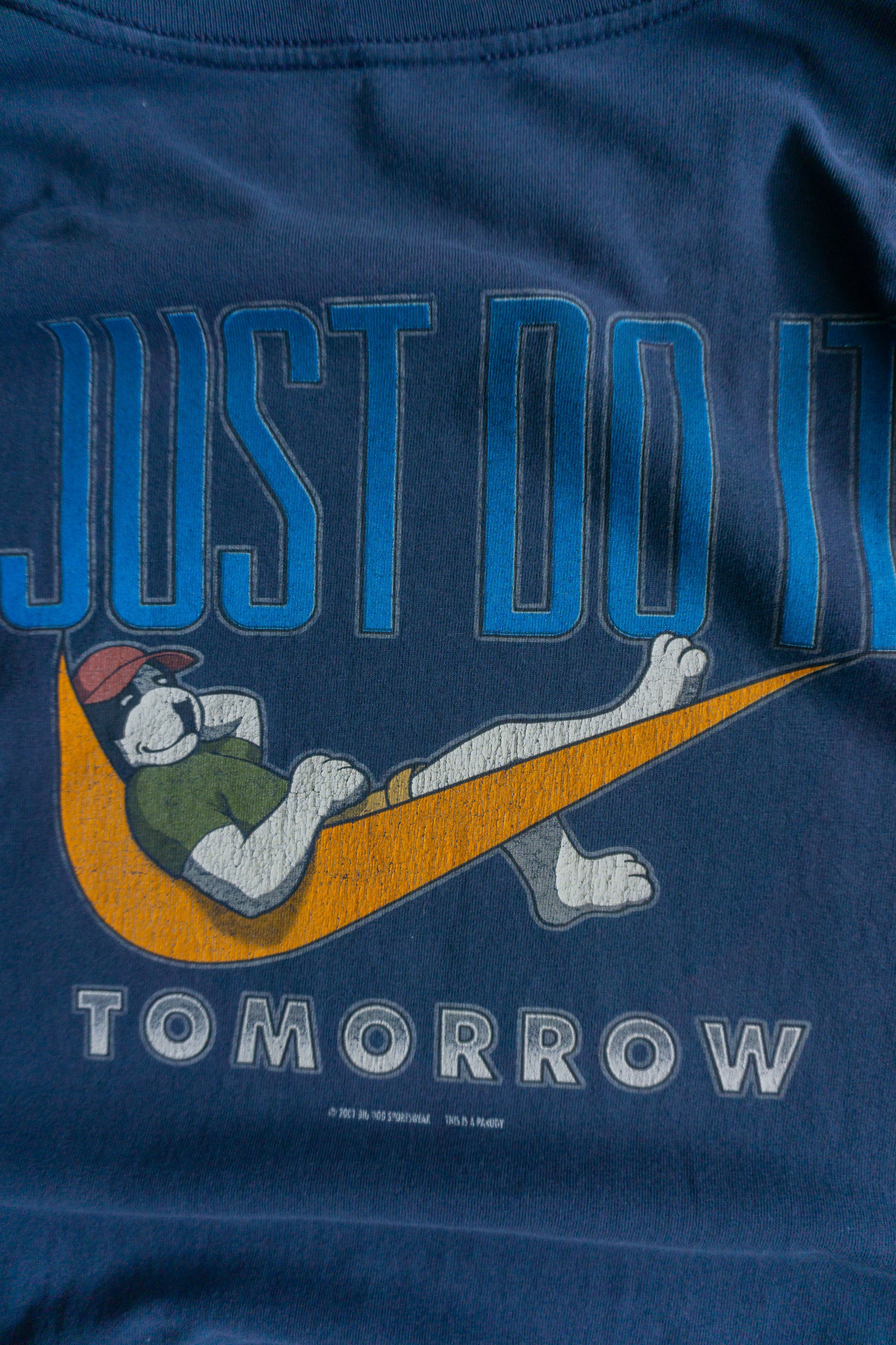(L) 00’S VINTAGE BIG DOGS NIKE SWOOSH PARODY LONG SLEEVE