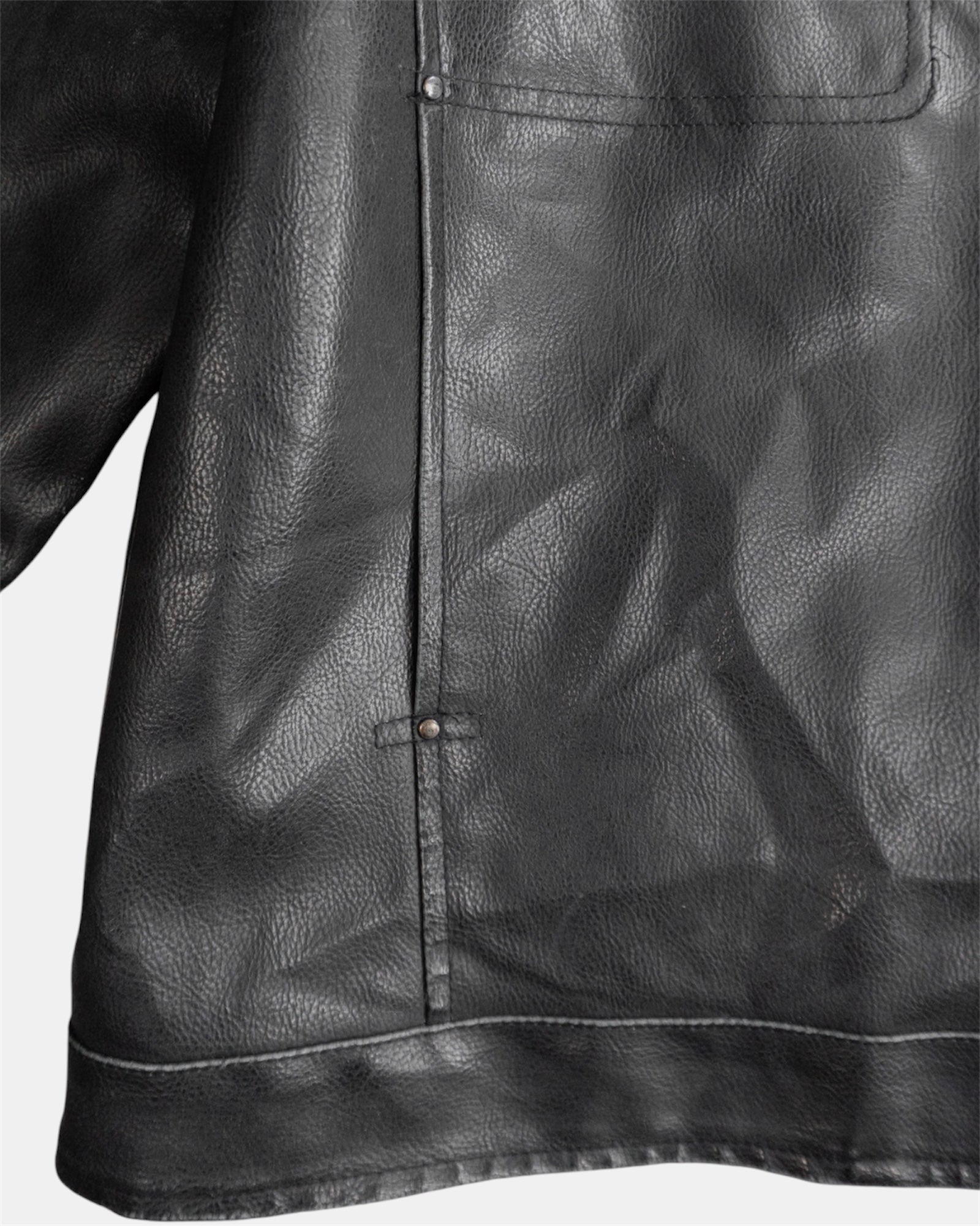 (L/XL) VINTAGE POLO LEATHER JACKET