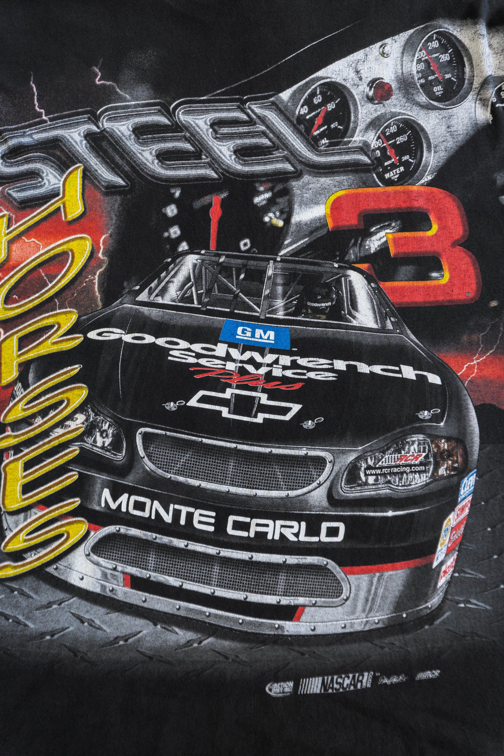 (XL) 90’S VINTAGE NASCAR DALE EARNHARDT RACING AOP TEE