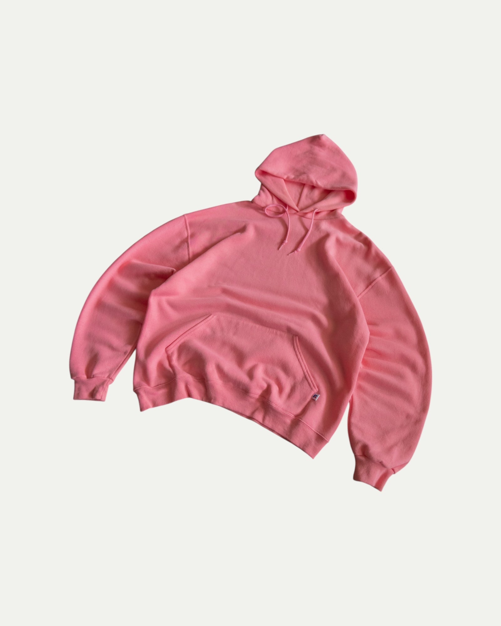 (L) RARE RUSSELL FADED SOFT PINK HOODIE