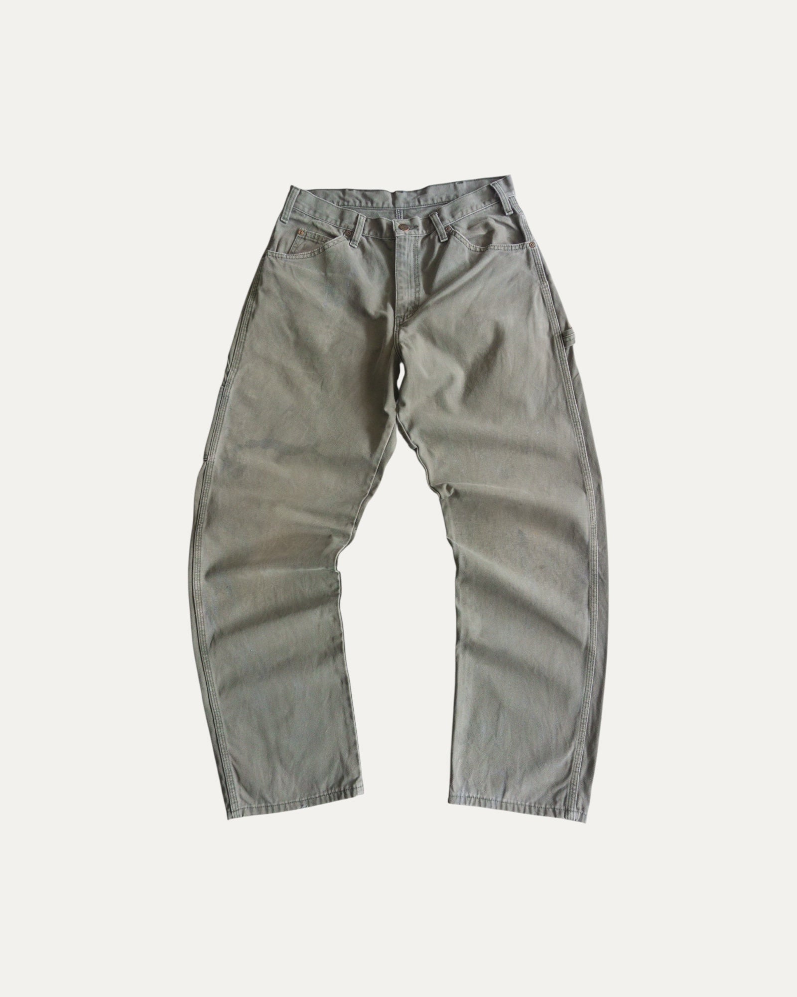 VINTAGE DICKIES CARPENTER OLIVE GREEN PANTS - 32x32