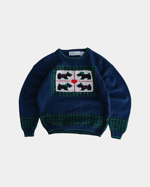 (S) 90’S VINTAGE SCHNAUZER SWEATER