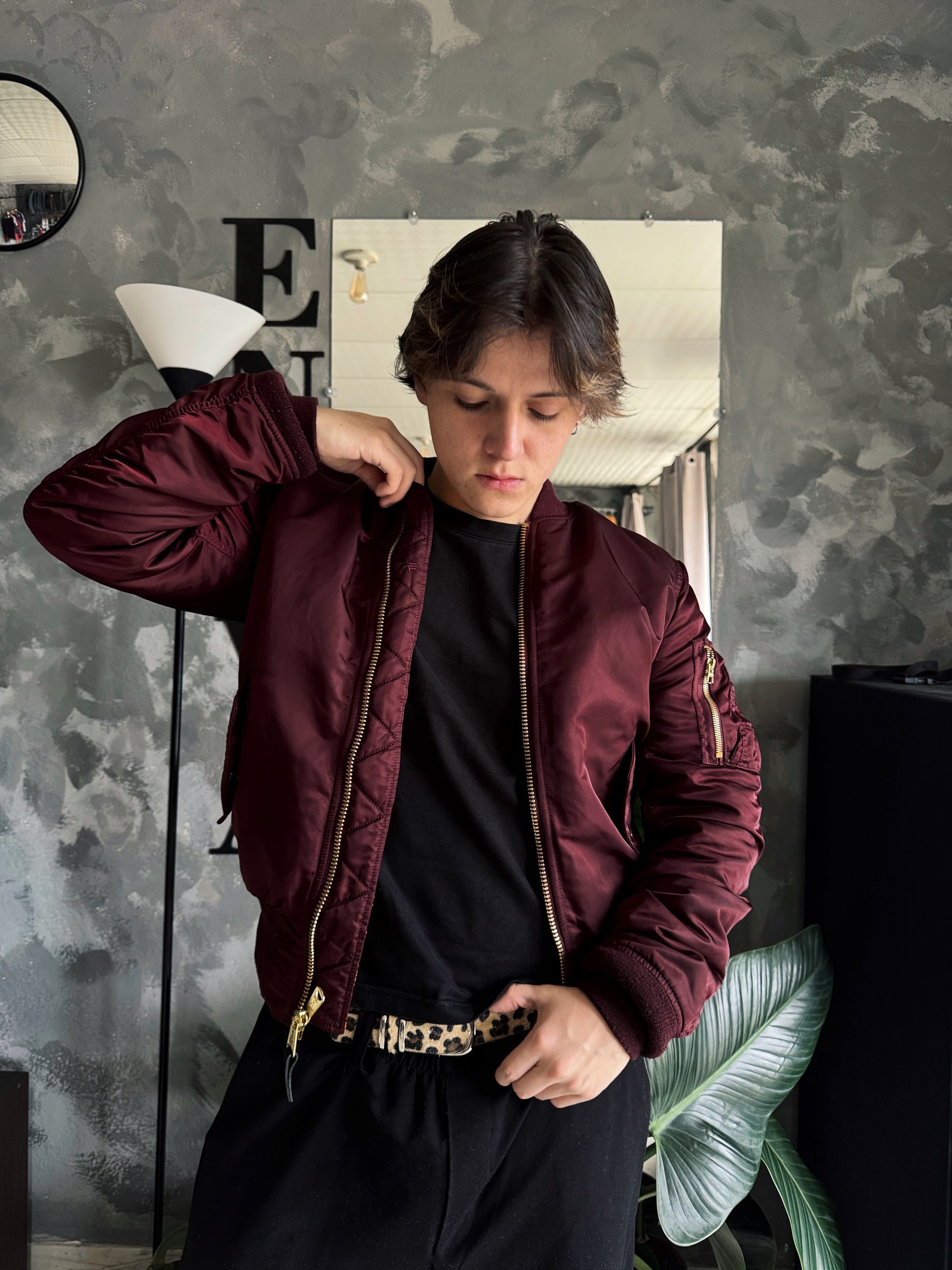 (S) VINTAGE MA-1 FLYERS BOMBER JACKET
