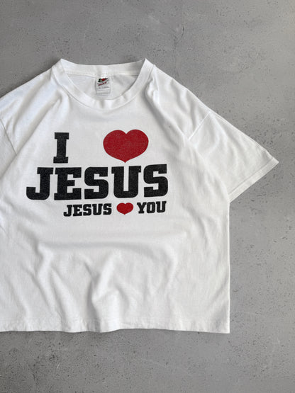 (BOXY M) VINTAGE I LOVE JESÚS TEE