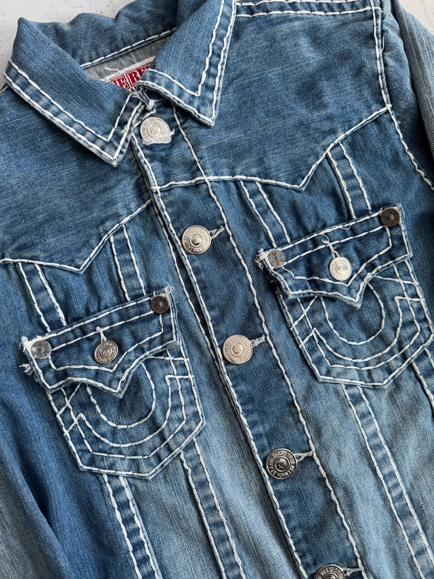 (M) VINTAGE TRUE RELIGION DENIM JACKET