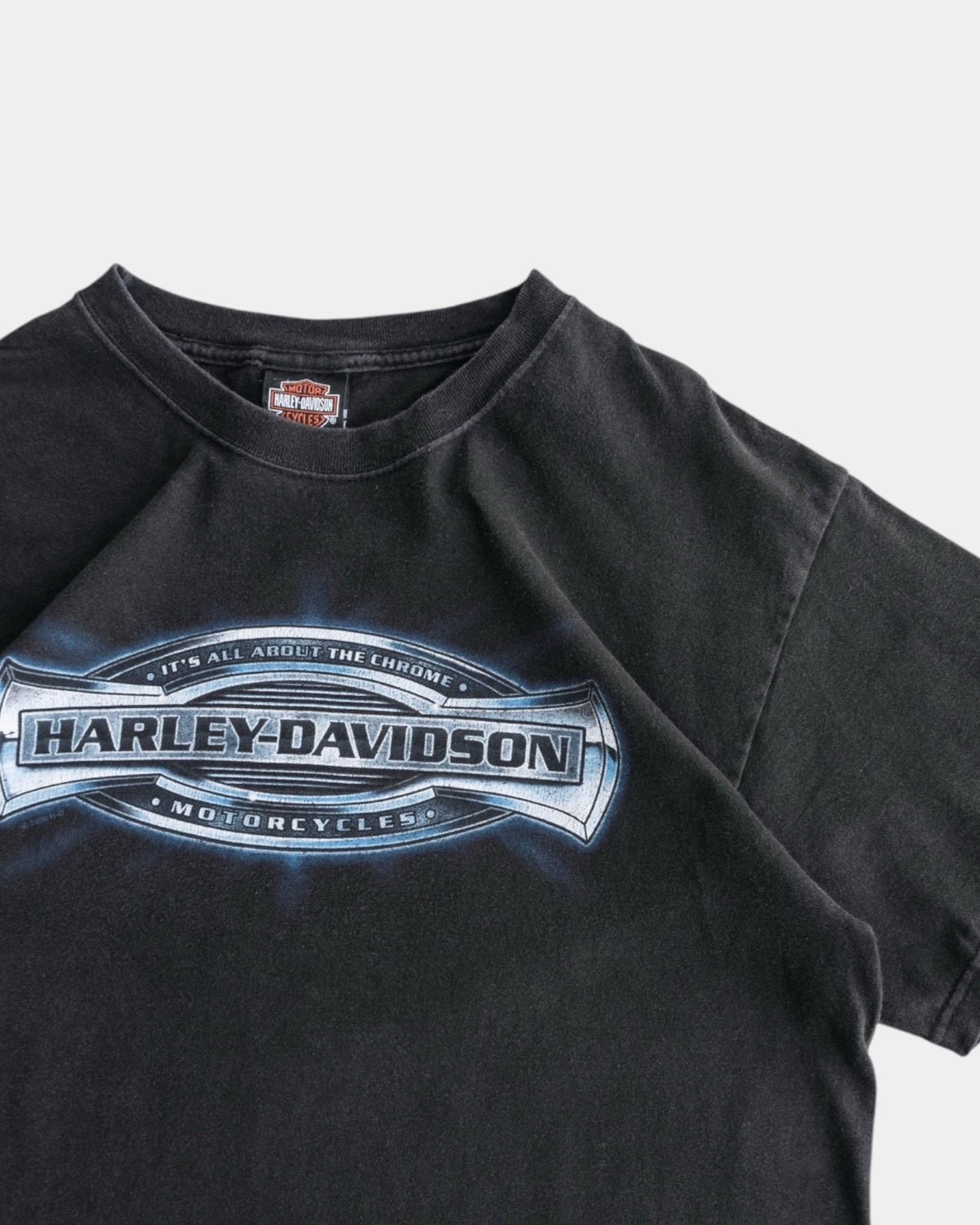 (L) VINTAGE HARLEY DAVIDSON CHROME TEE