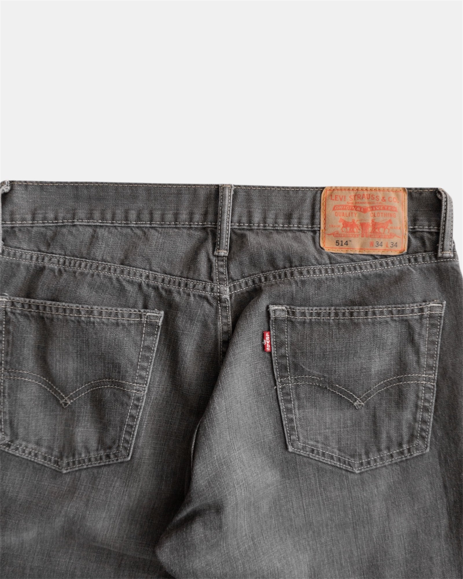 LEVIS 514 GRAY FADED PANTS - 34x34