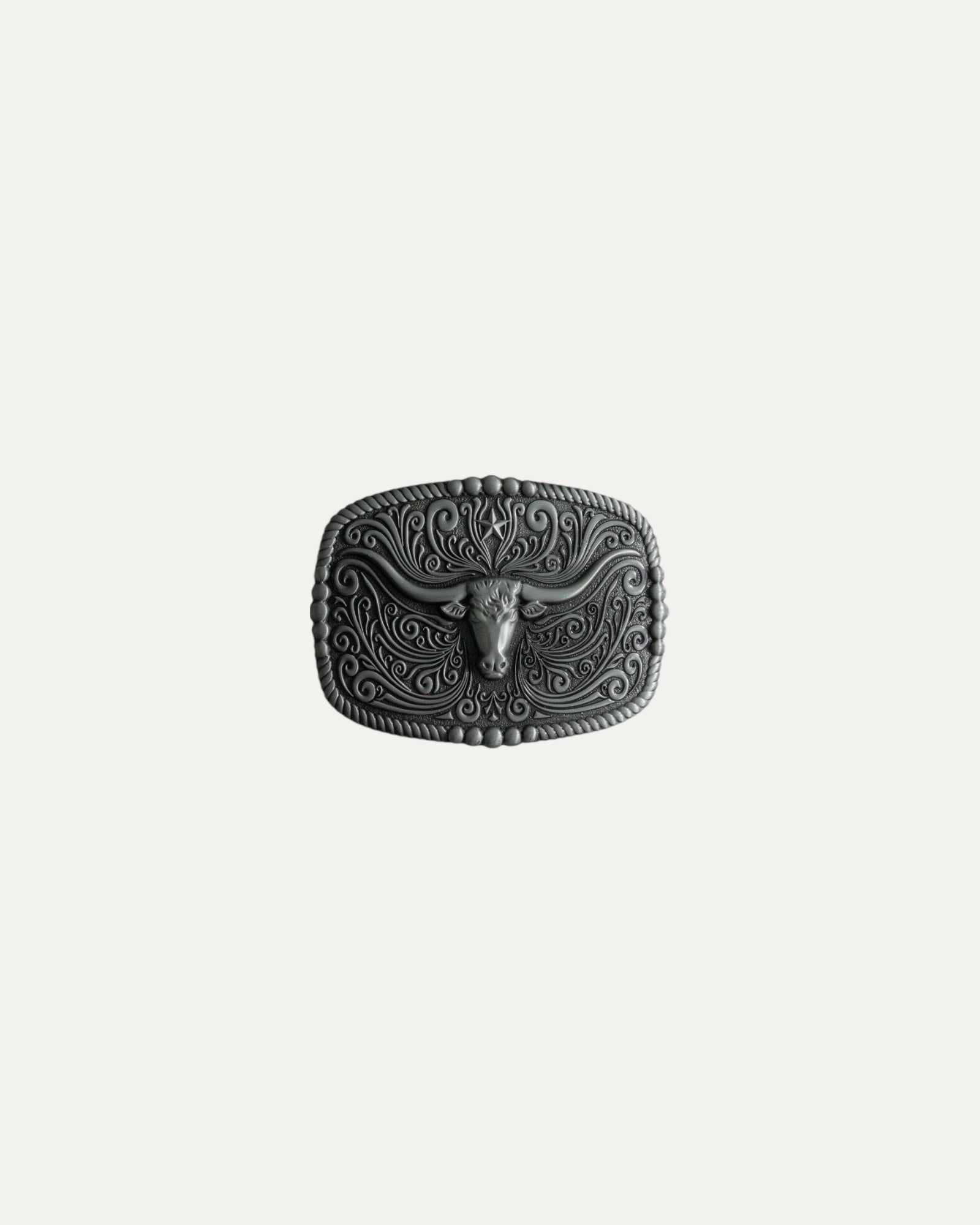 COWBOY BULL HEAD BELT BUCKLE