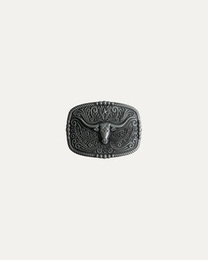 COWBOY BULL HEAD BELT BUCKLE