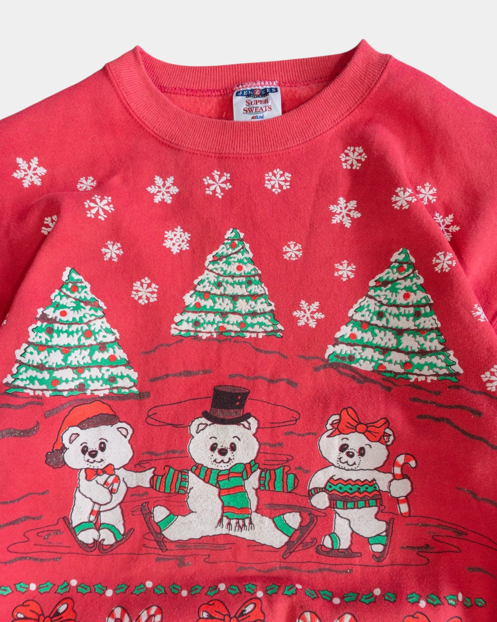 (M) 90’S VINTAGE TEDDY BEAR CHRISTMAS CREWNECK