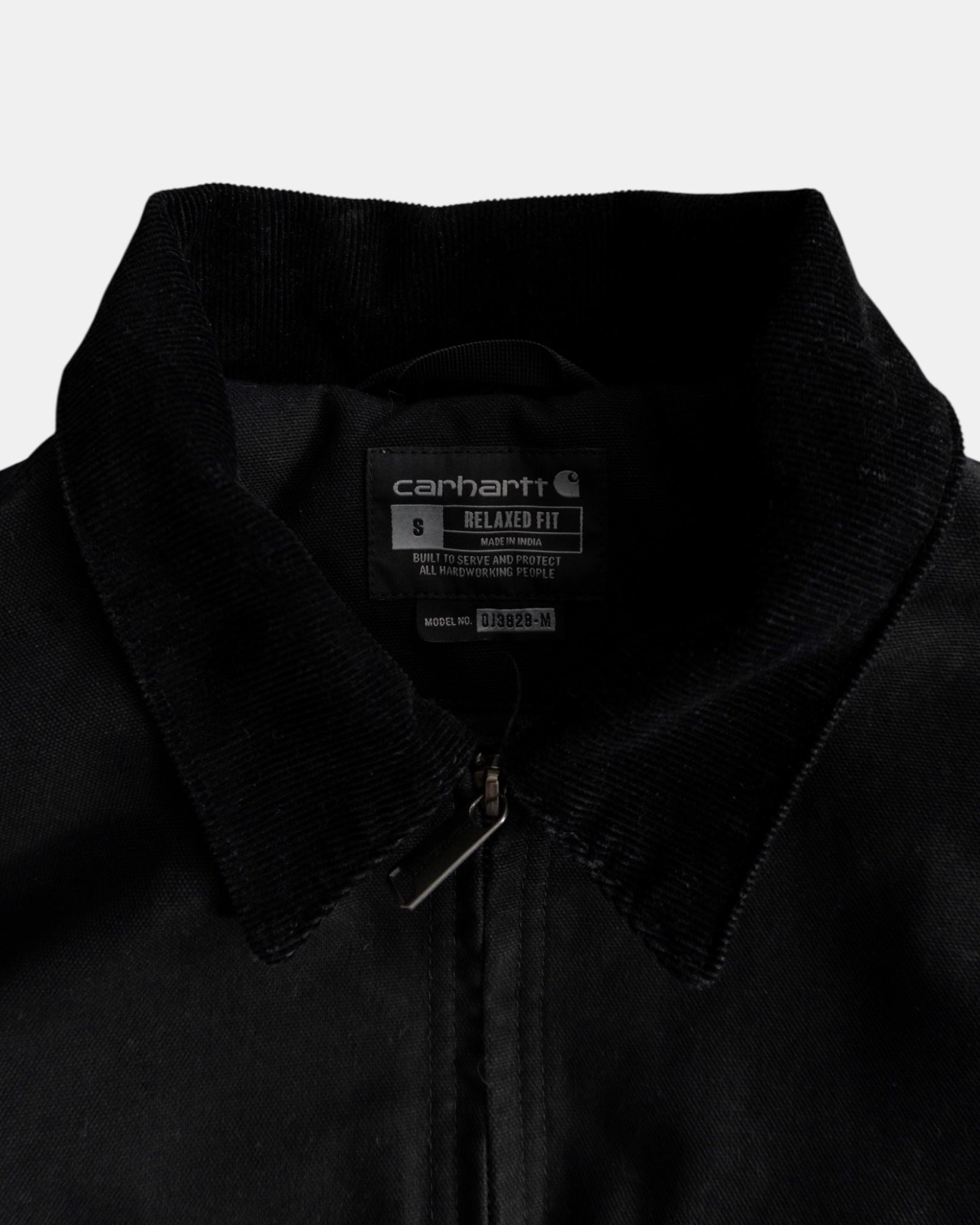 (S/M) CARHARTT BLACK DETROIT JACKET