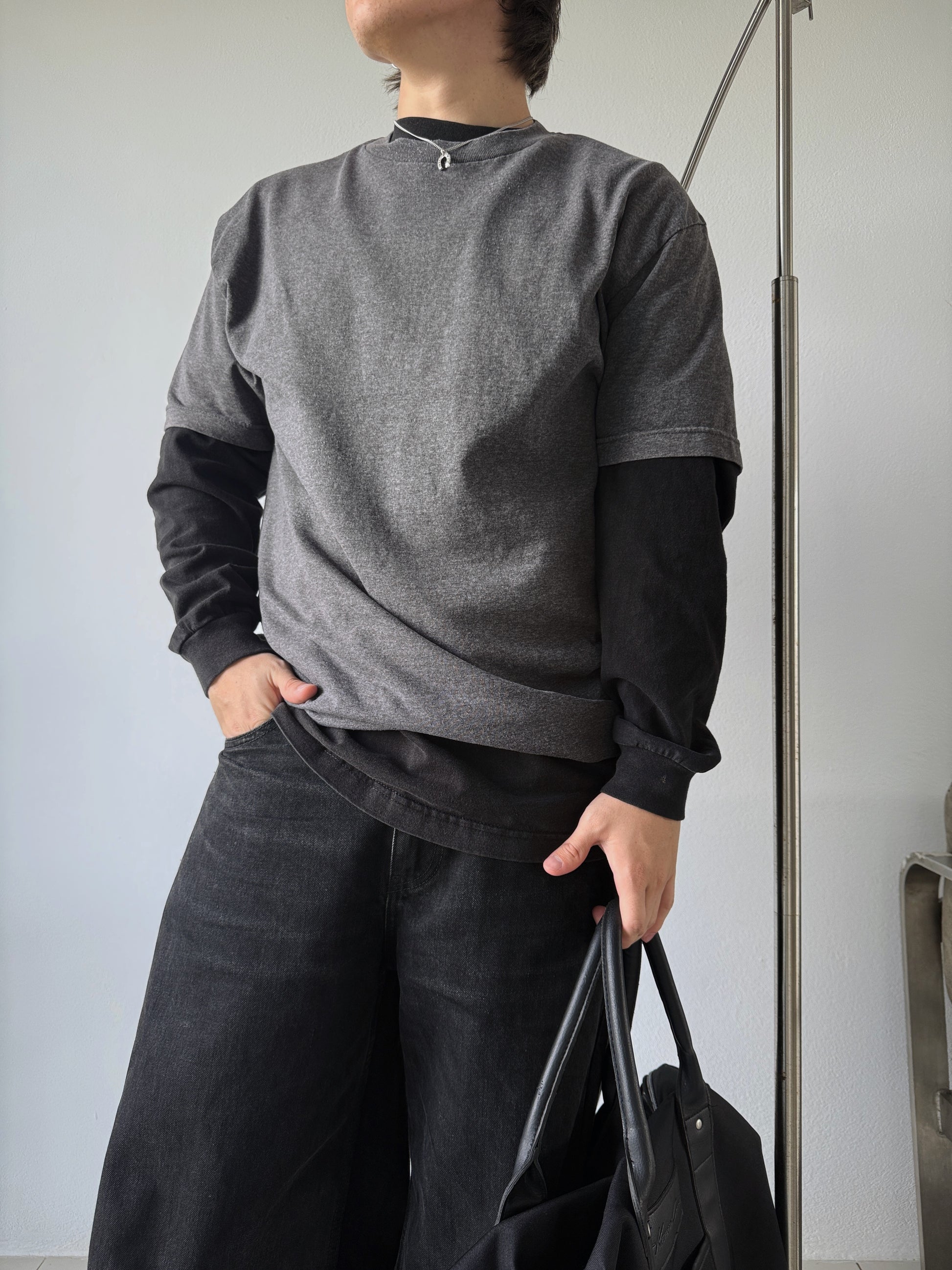 (L) VINTAGE TRIPLE A GRAY TEE
