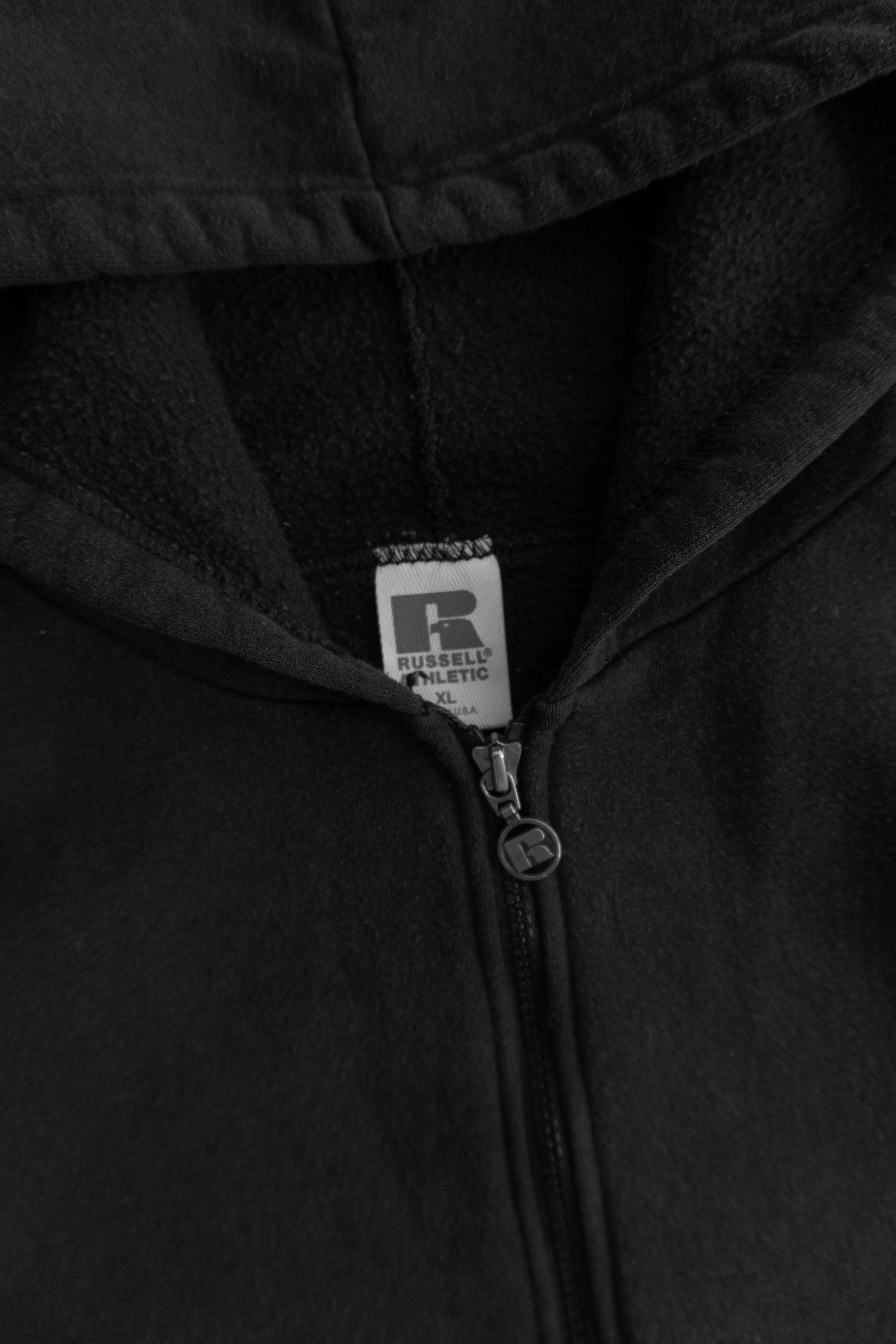 (BOXY M) VINTAGE RUSSELL BLANK HOODIE FULL ZIP
