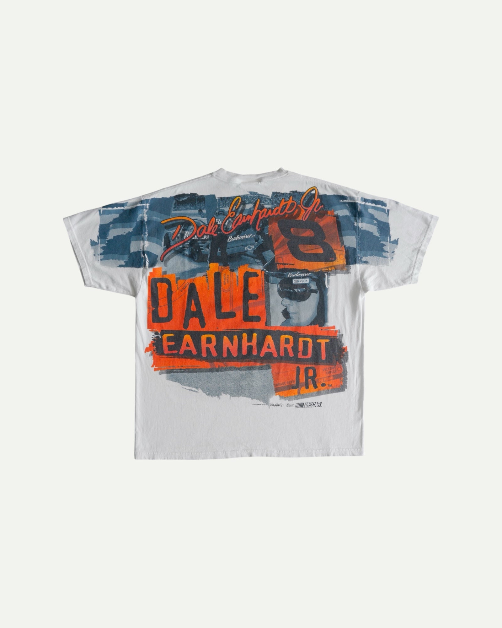 (L) 00’S VINTAGE NASCAR RACING DALE EARNHARDT AOP TEE