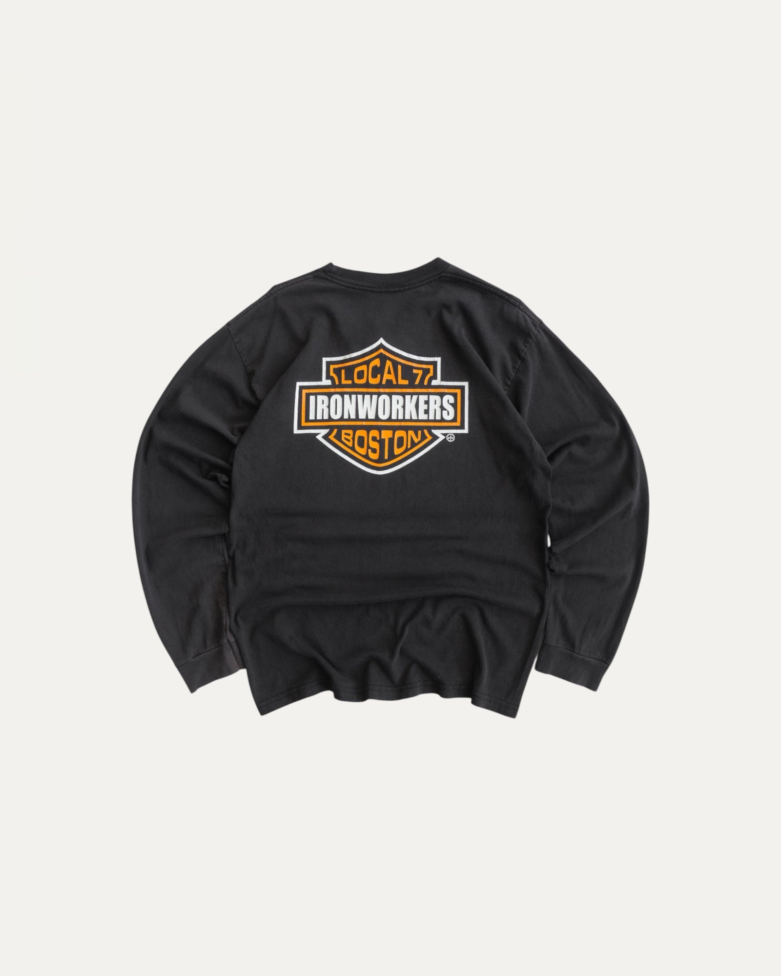 (L) VINTAGE IRONWORKERS TYPE HARLEY LONG SLEEVE