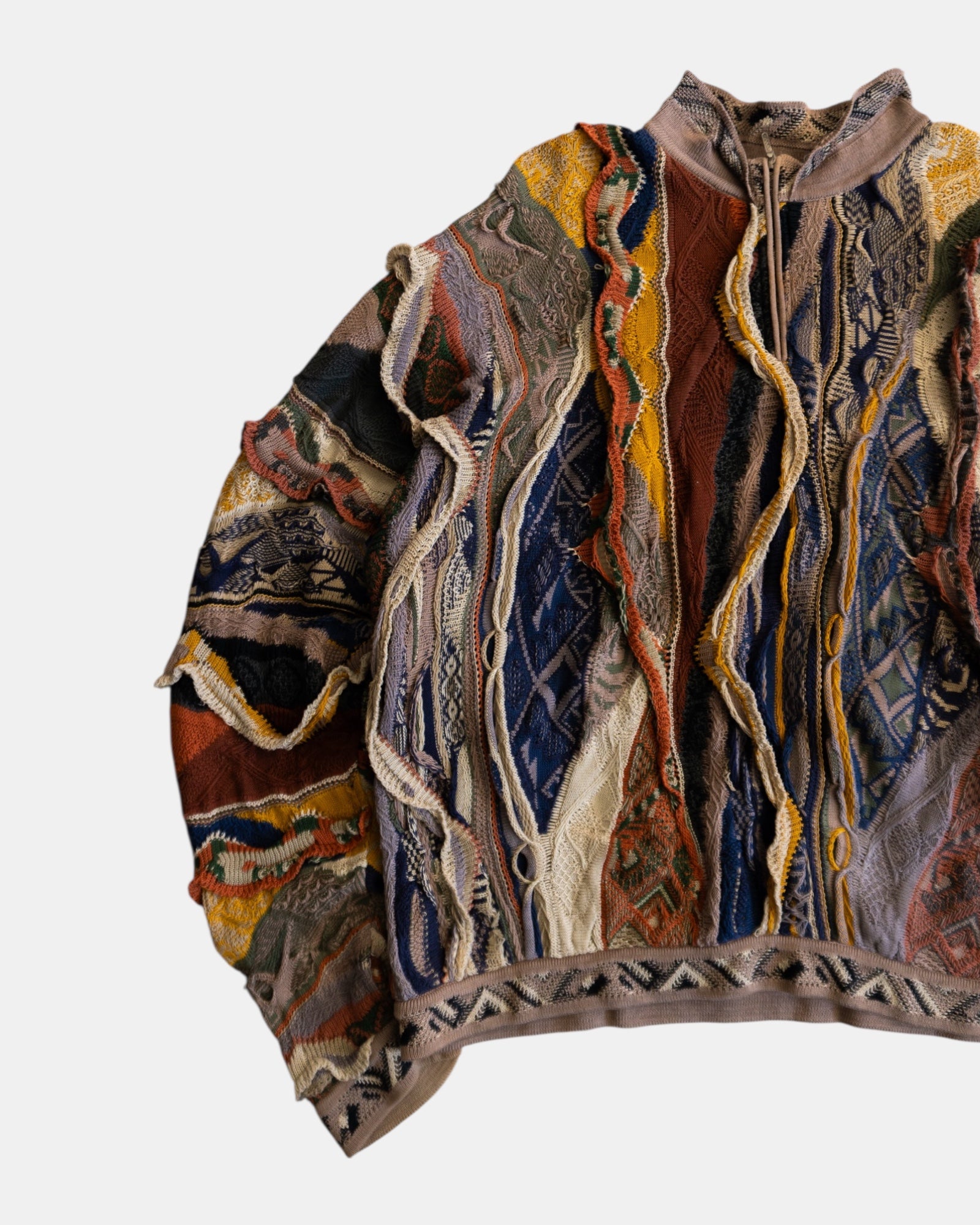(FIT XL) VINTAGE COOGI 3D SWEATER